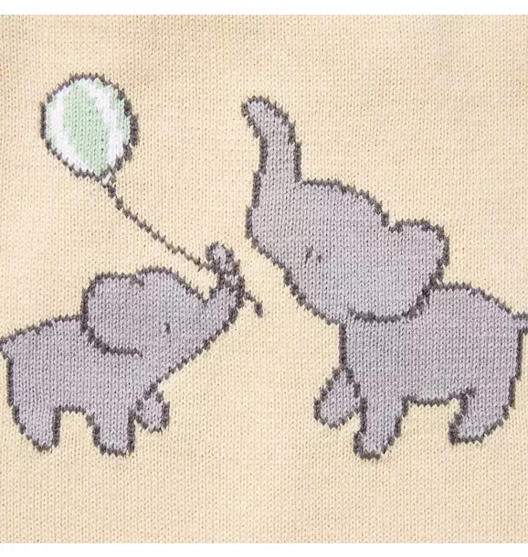 Baby Elephant Sweater Romper image number 2
