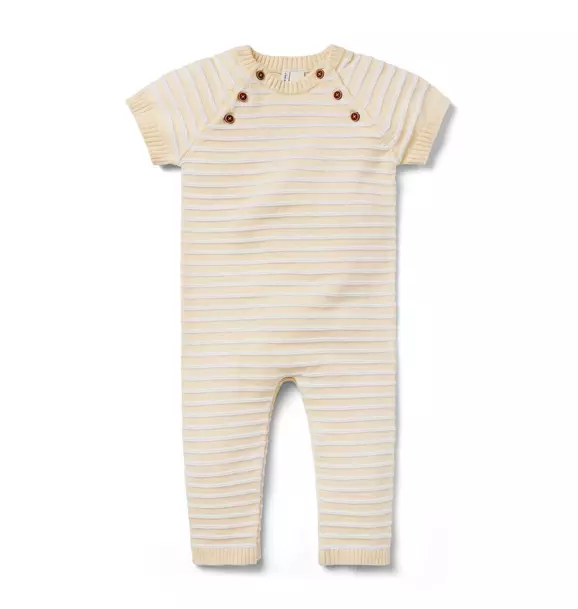 Baby Textured Striped One-Piece image number 0