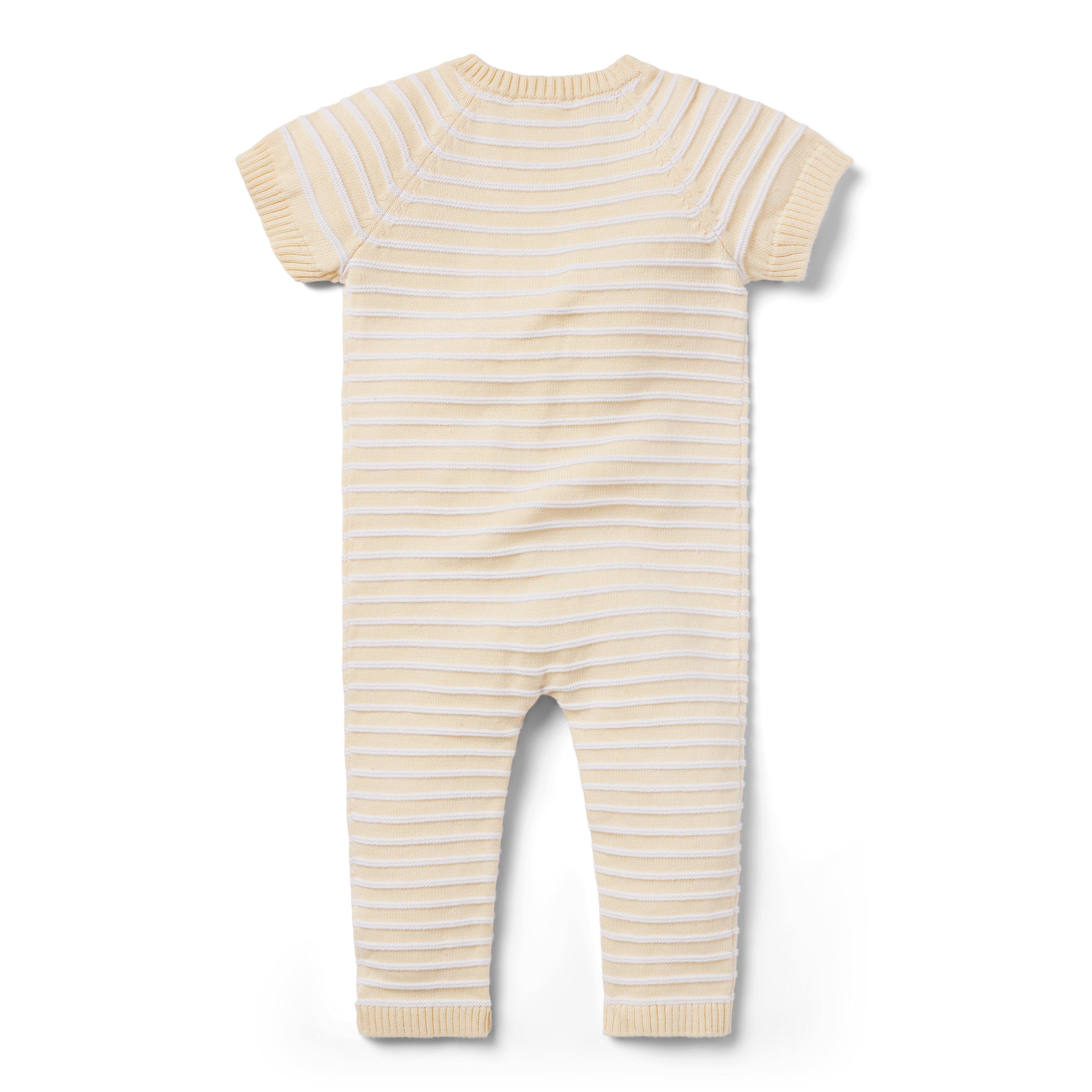Baby Textured Striped One-Piece image number 1