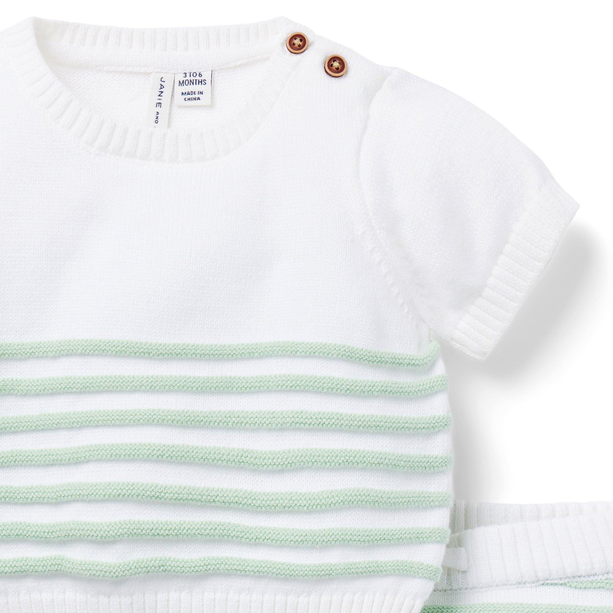 Baby Textured Striped Matching Set