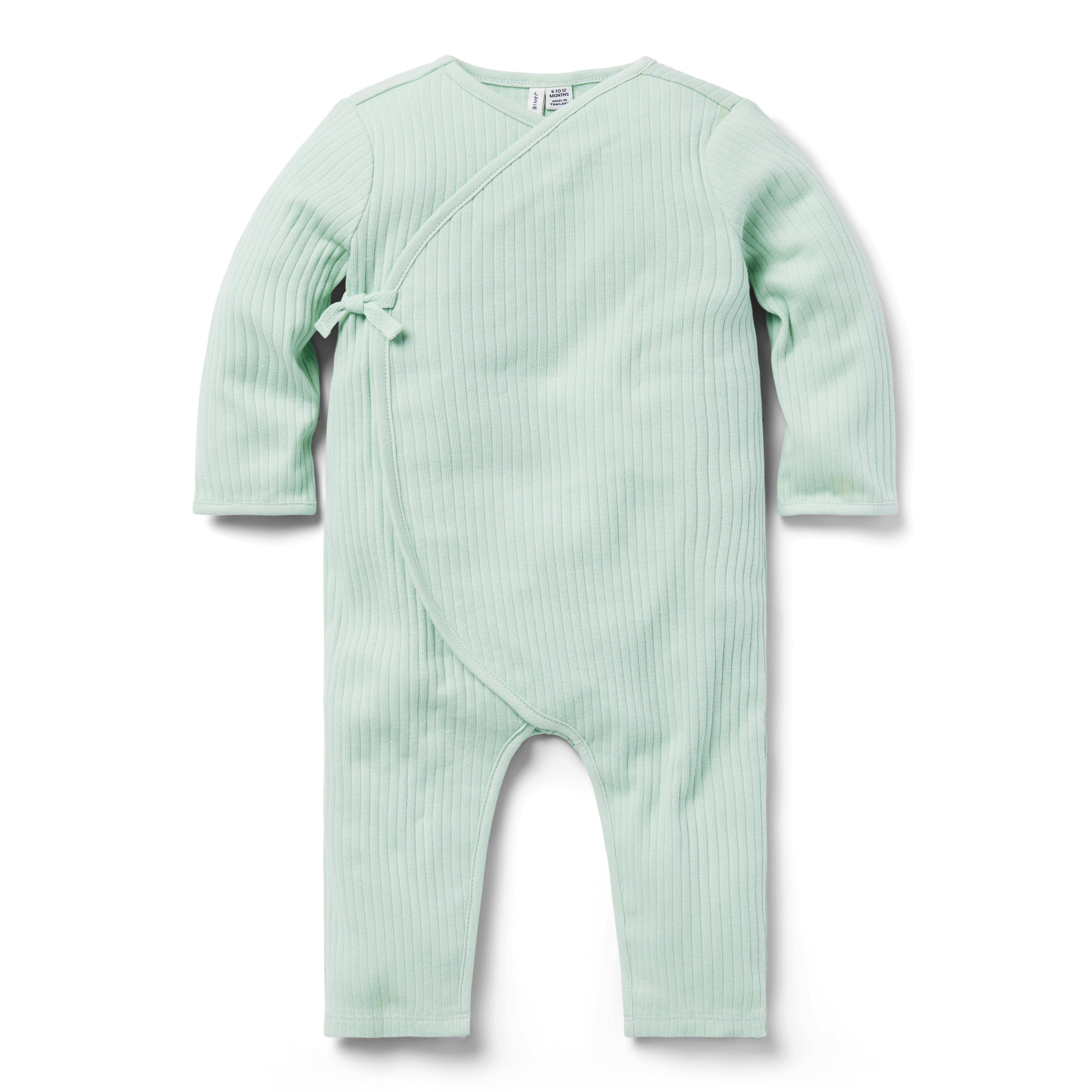 Baby Ribbed Wrap One-Piece image number 0