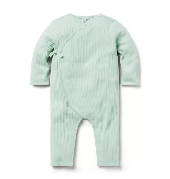 Baby Ribbed Wrap One-Piece image number 0