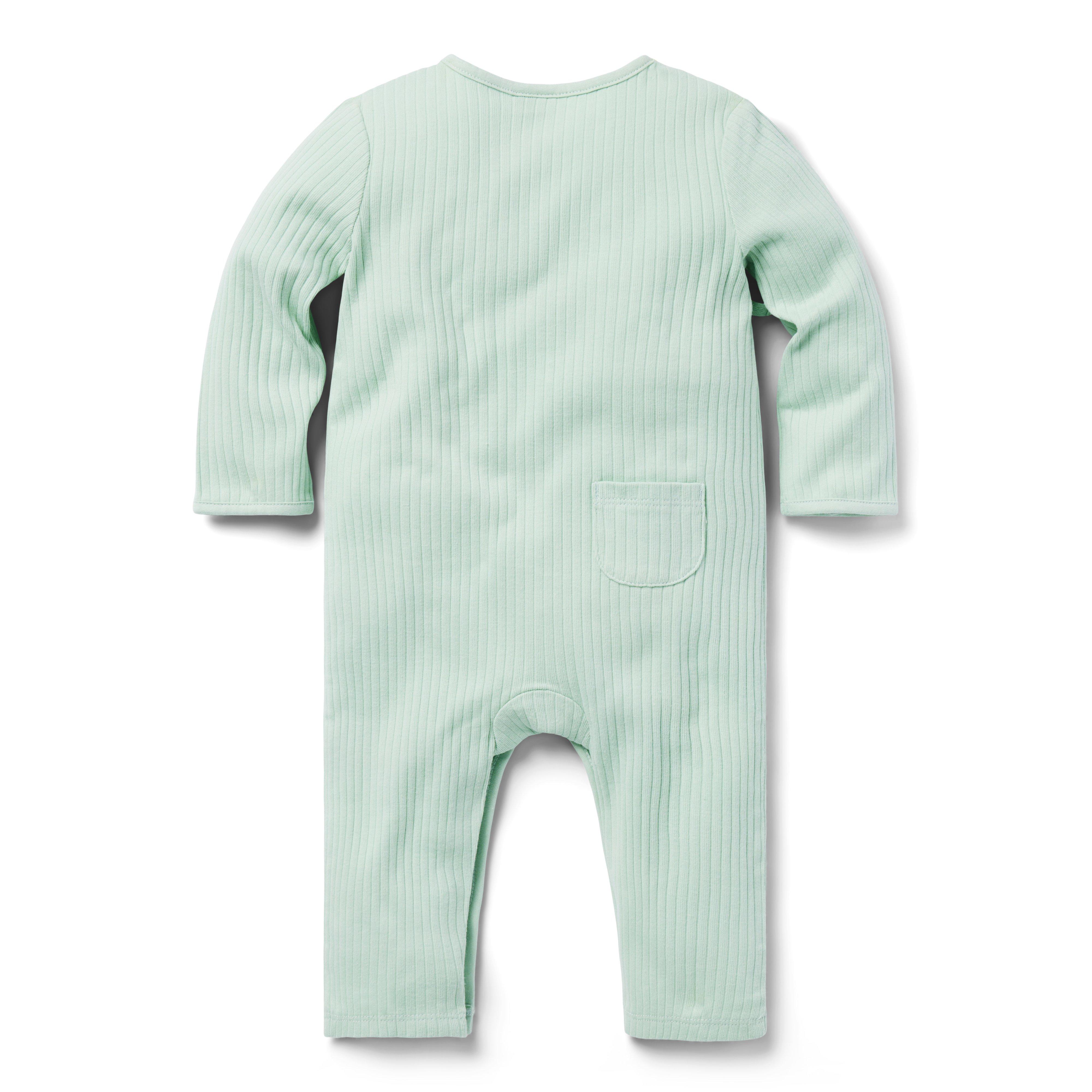 Baby Ribbed Wrap One-Piece
