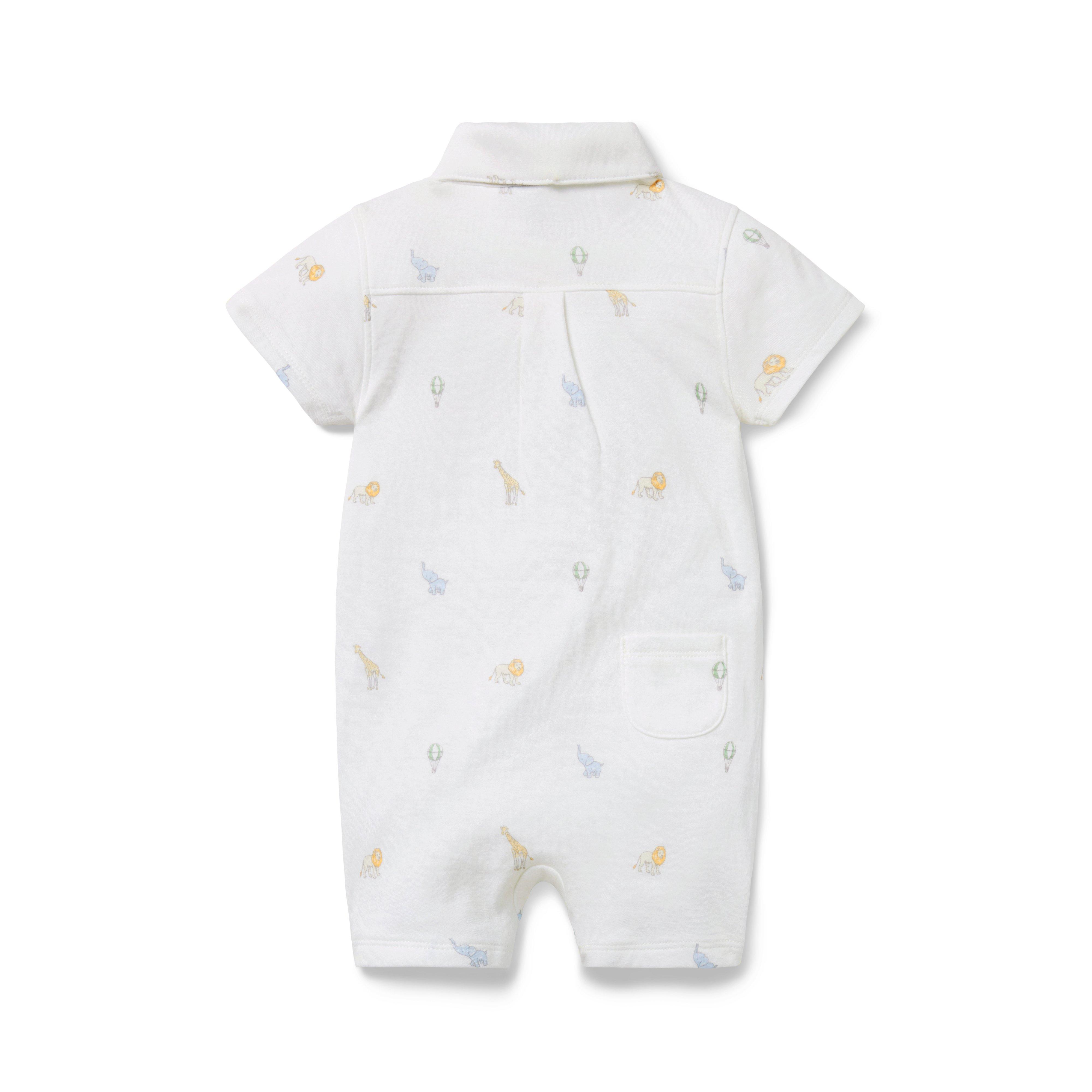 Baby Safari Collared Romper image number 1