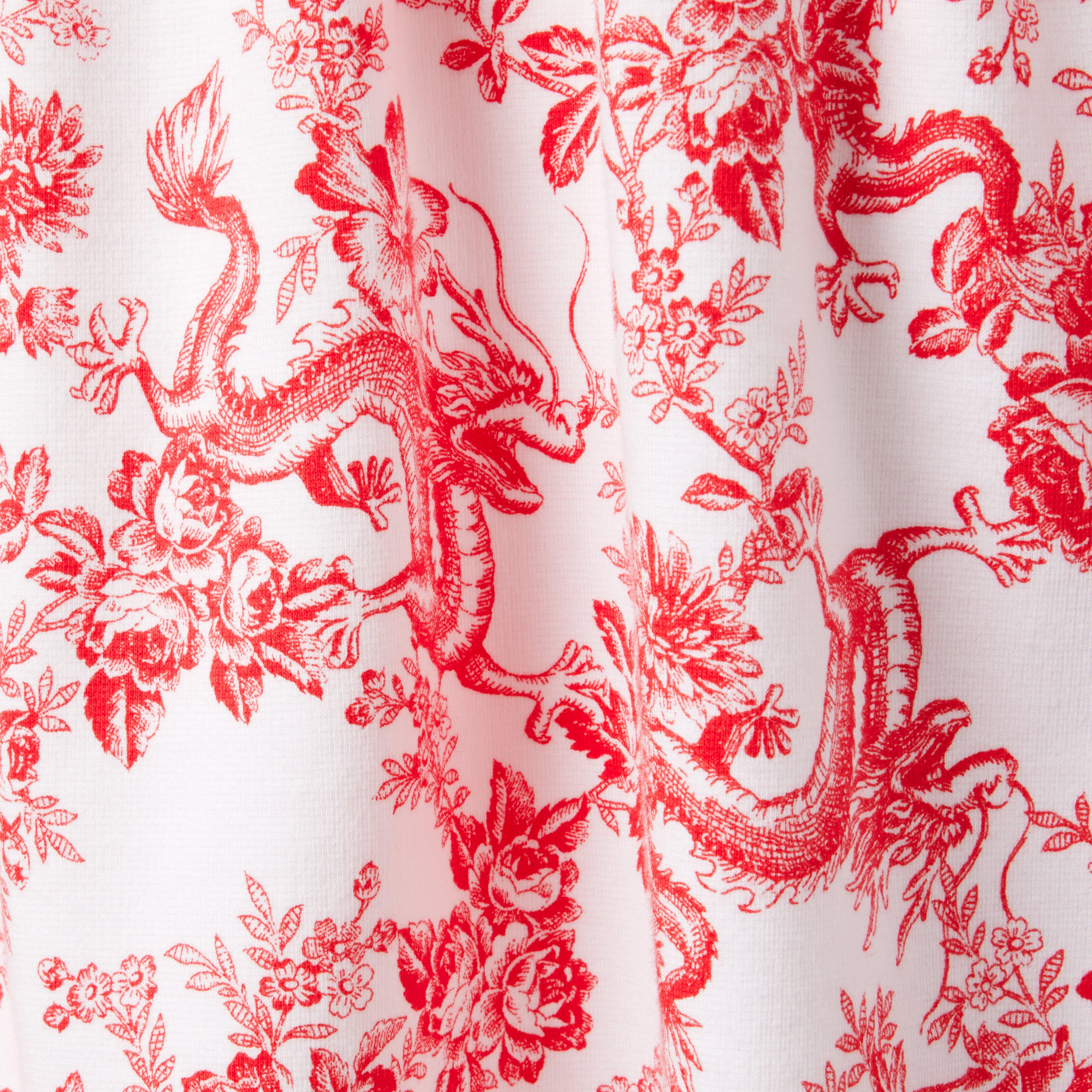 Girl Moto Red Dragon Toile Dragon Toile Ponte Dress by Janie and Jack