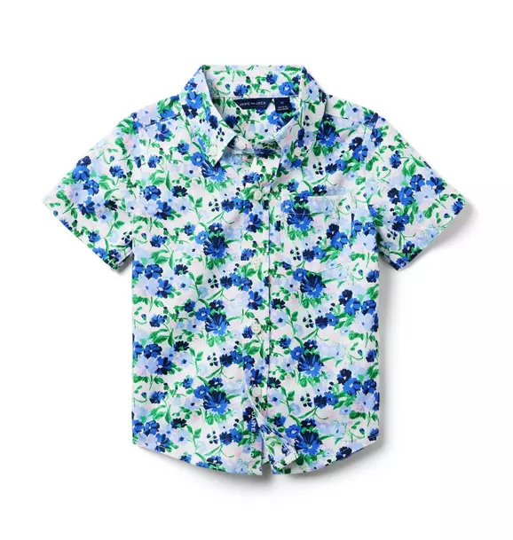 Floral Linen-Cotton Shirt image number 0