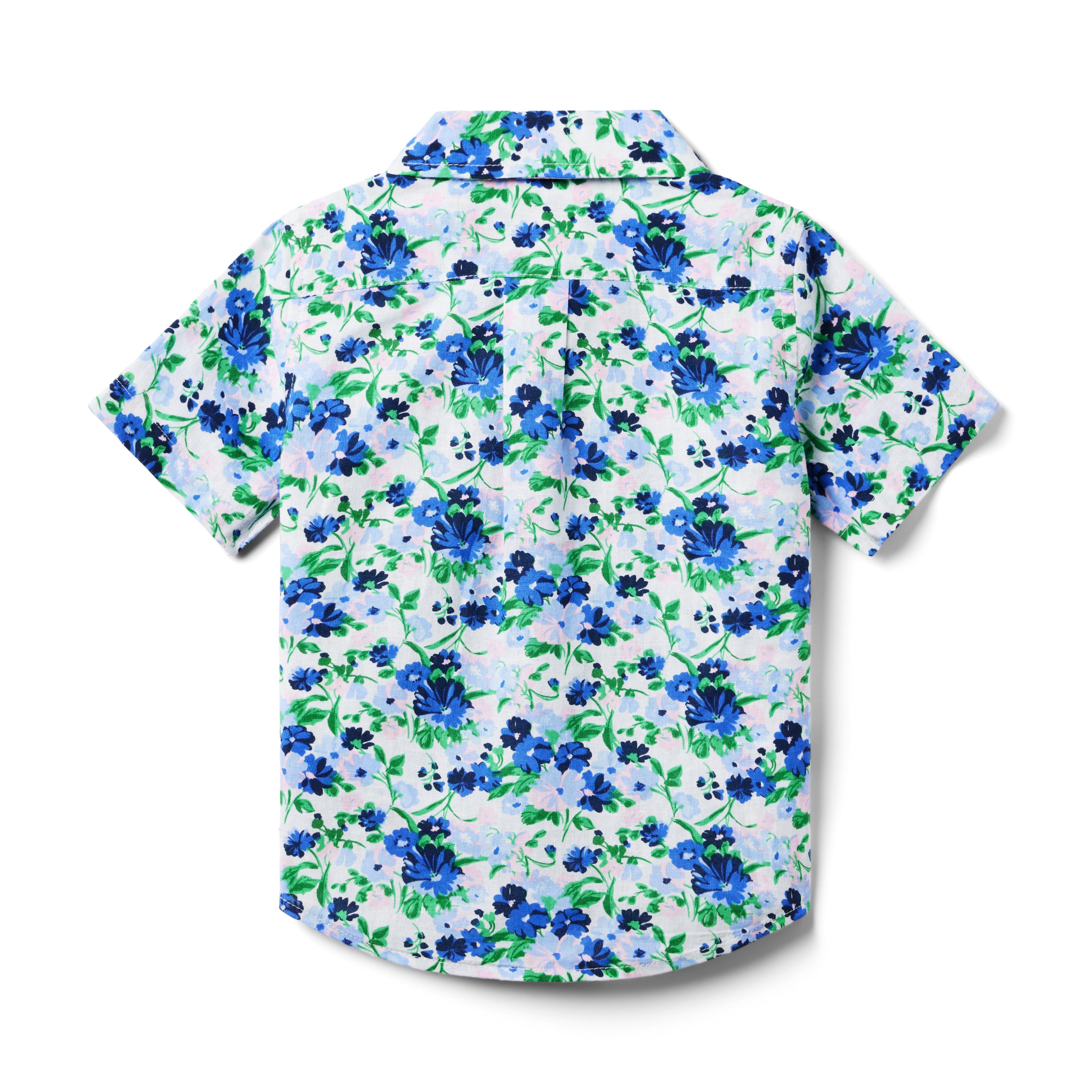 Floral Linen-Cotton Shirt