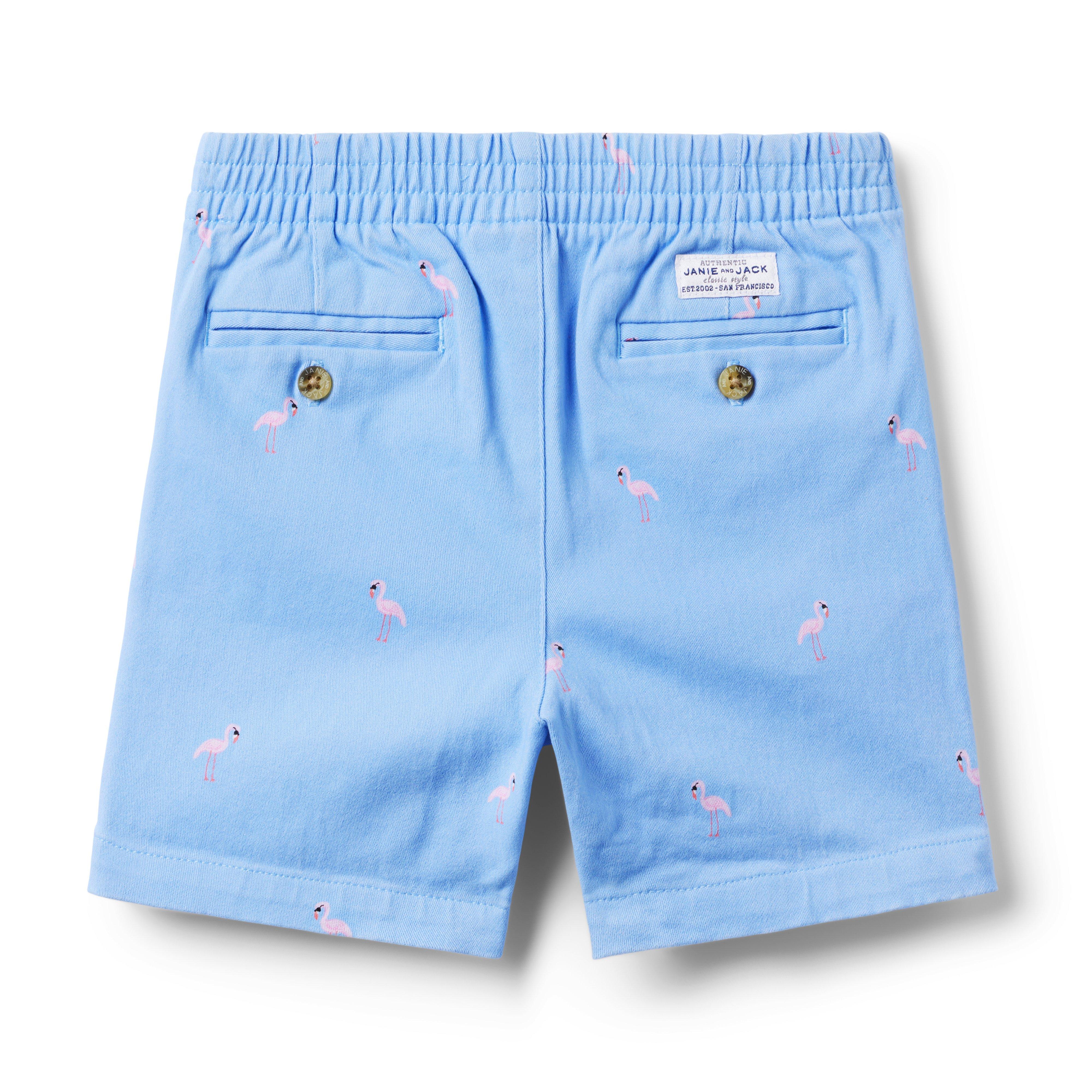 The Twill Embroidered Pull-On Short