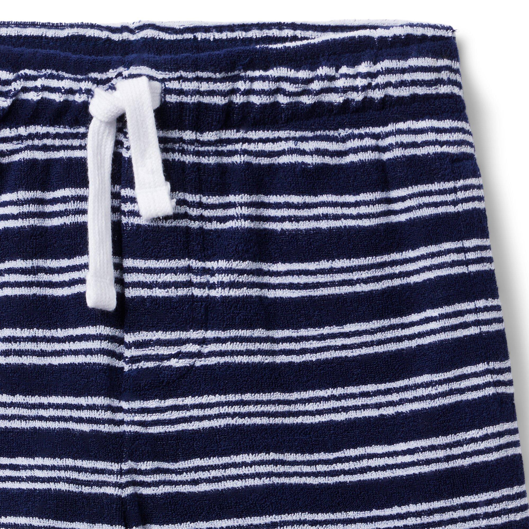 Striped Terry Pull-On Short