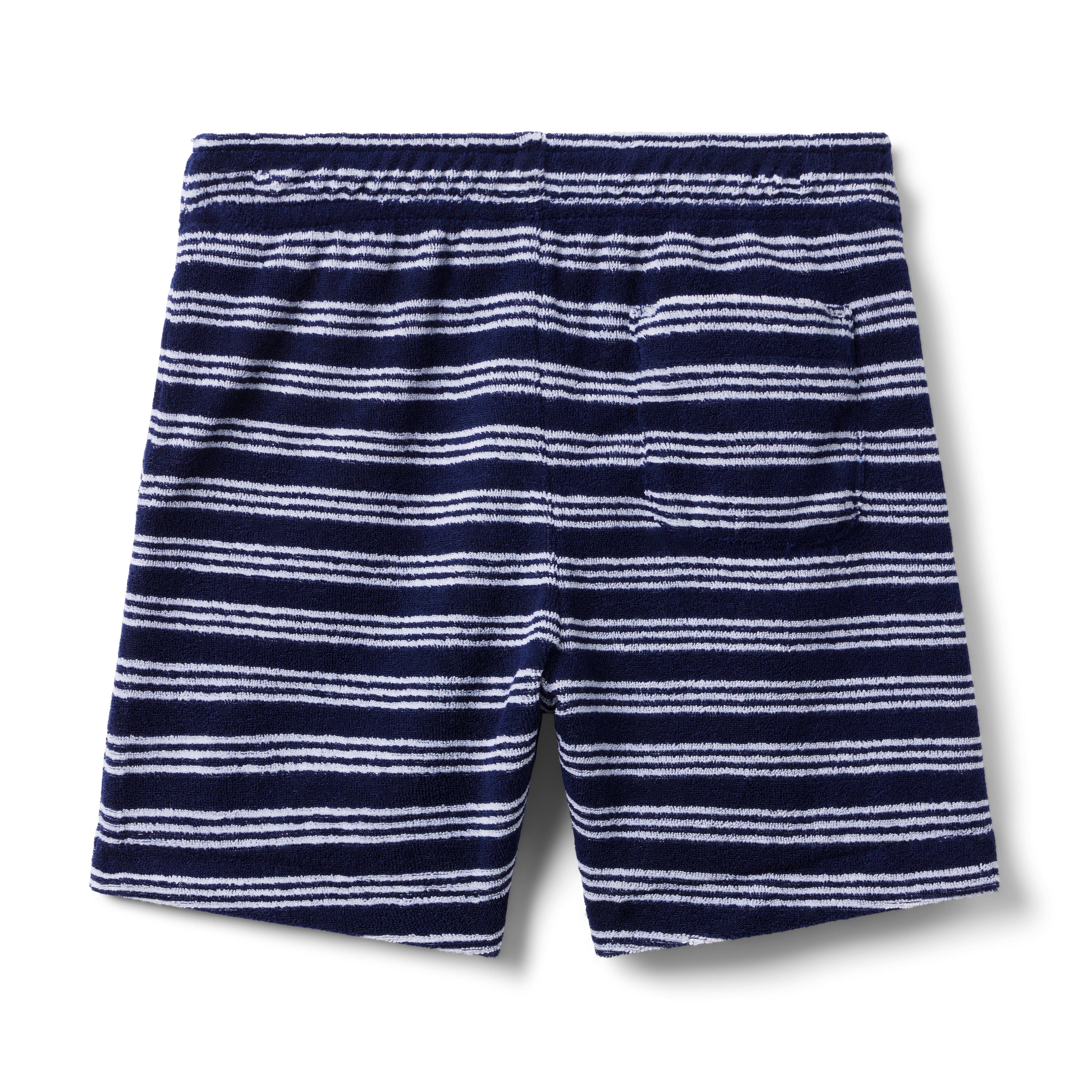 Striped Terry Pull-On Short