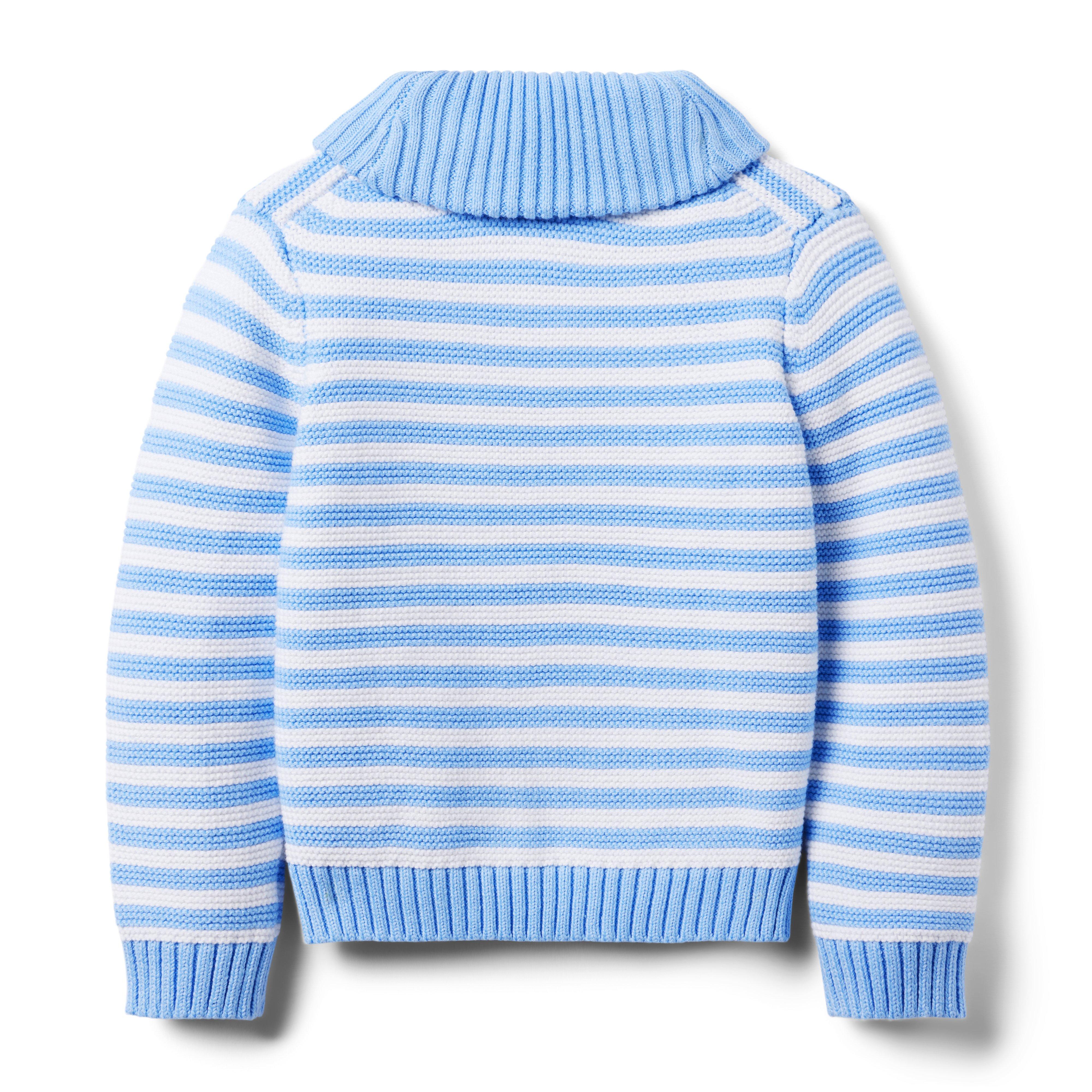 Striped Shawl Collar Sweater