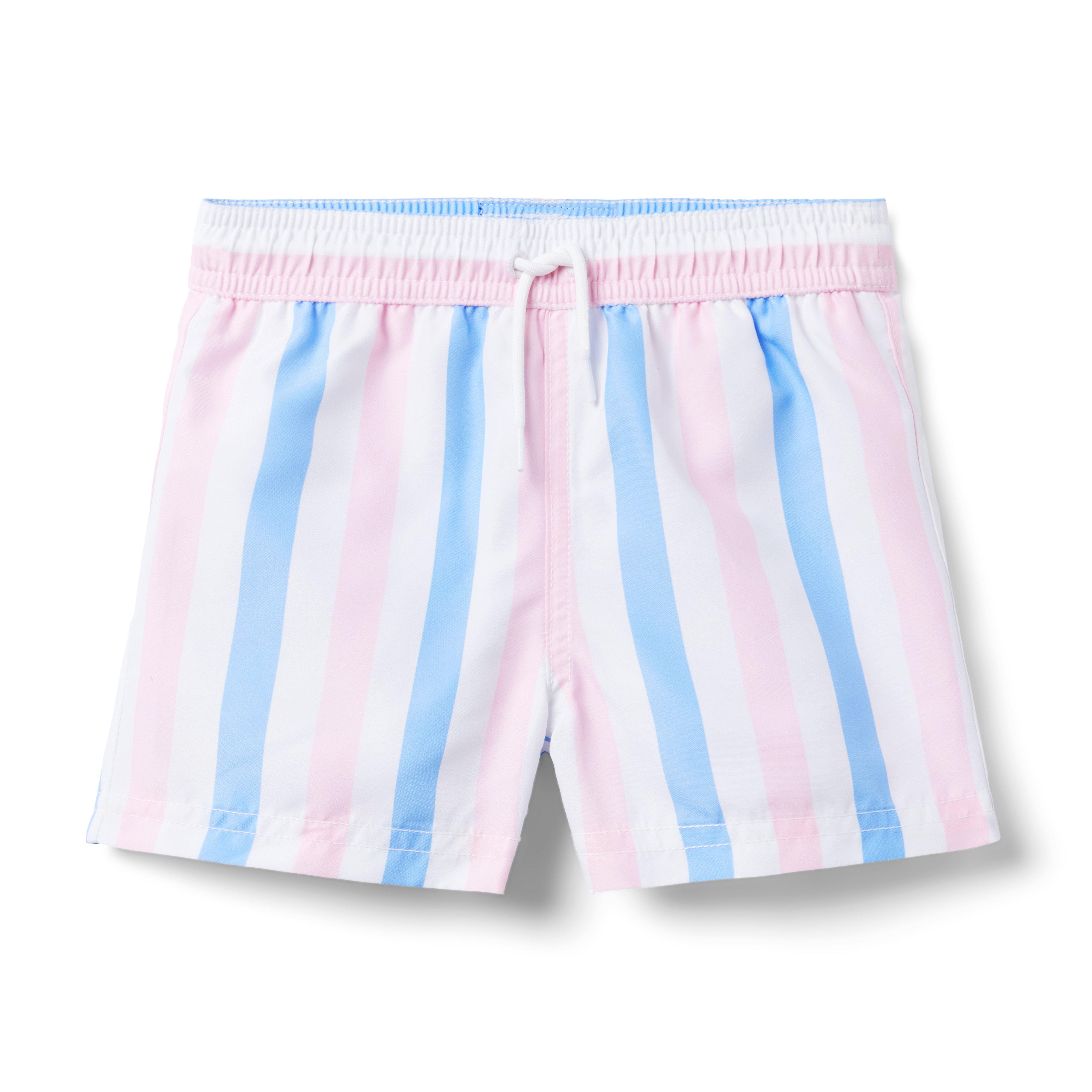 Recycled Striped Swim Trunk