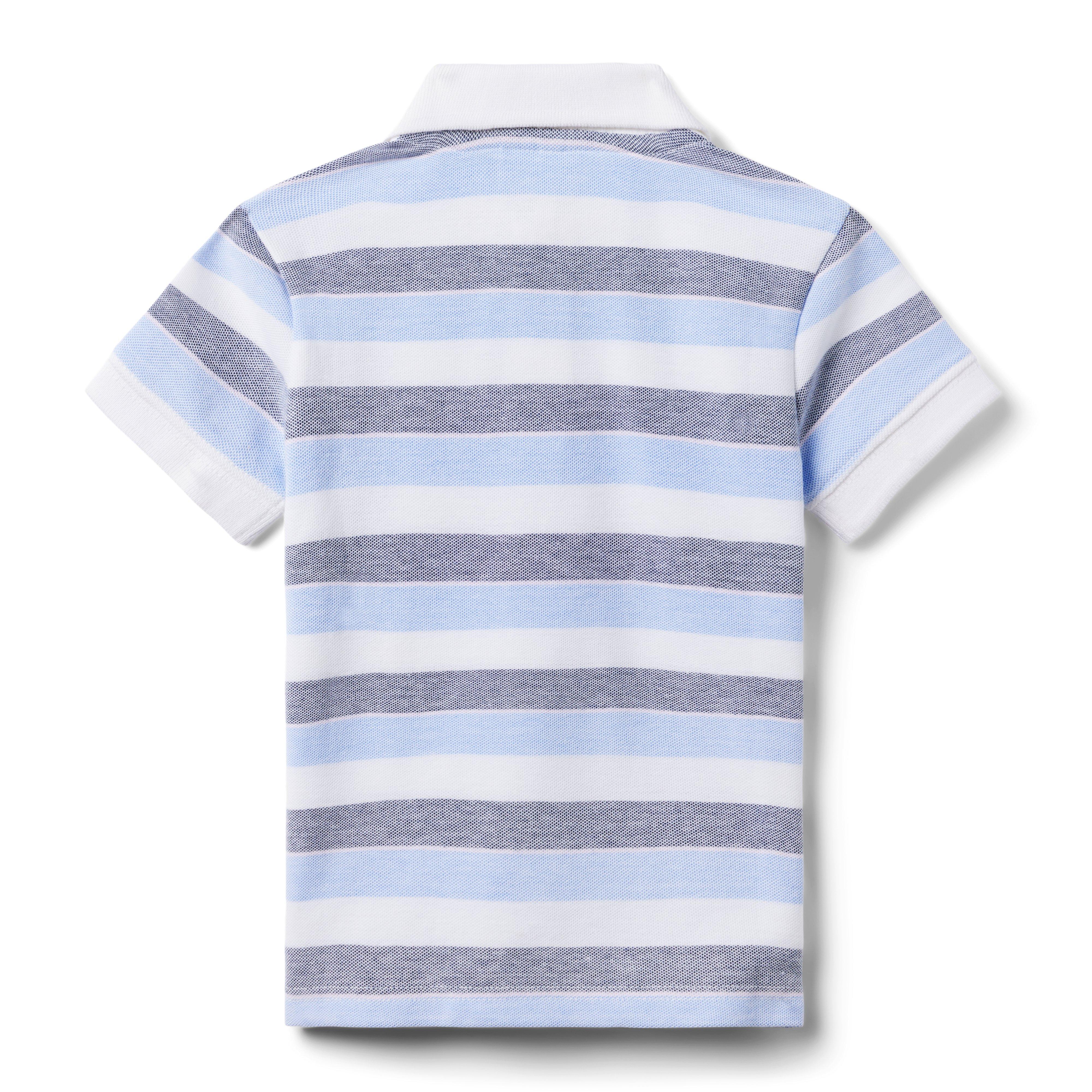 The Classic Striped Pique Polo