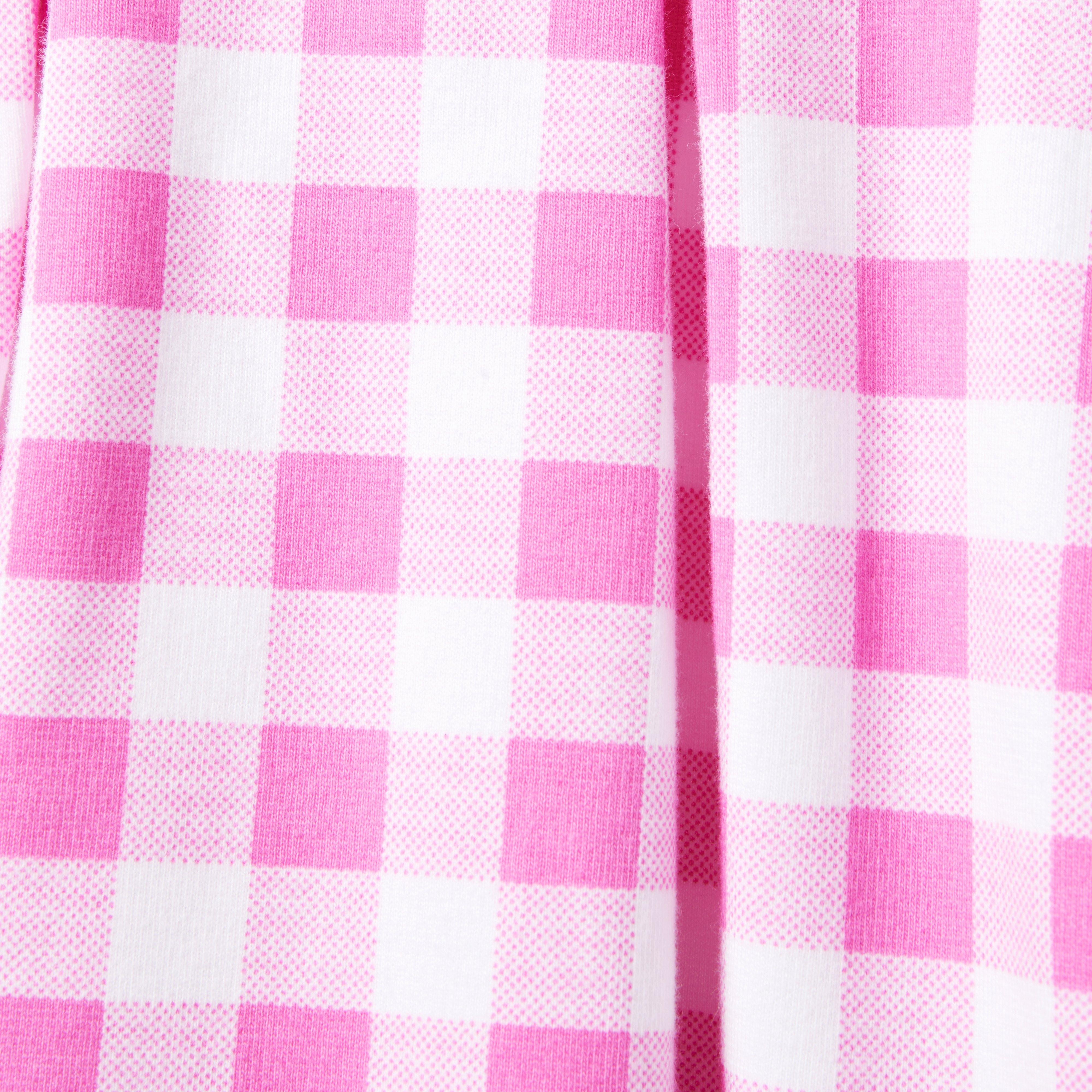 pink and white gingham Barmaid dress – jeannienitroclothing