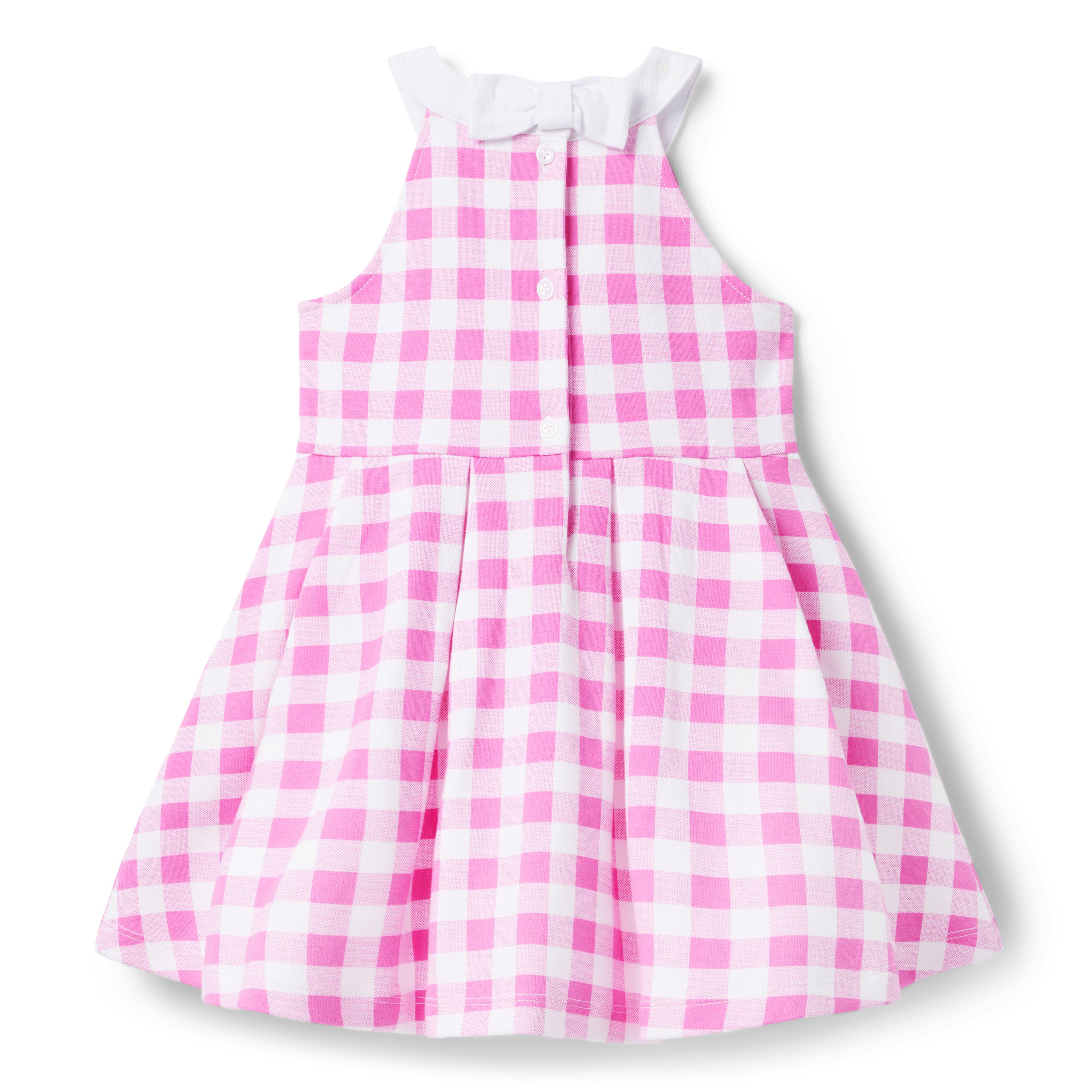 pink and white gingham Barmaid dress – jeannienitroclothing