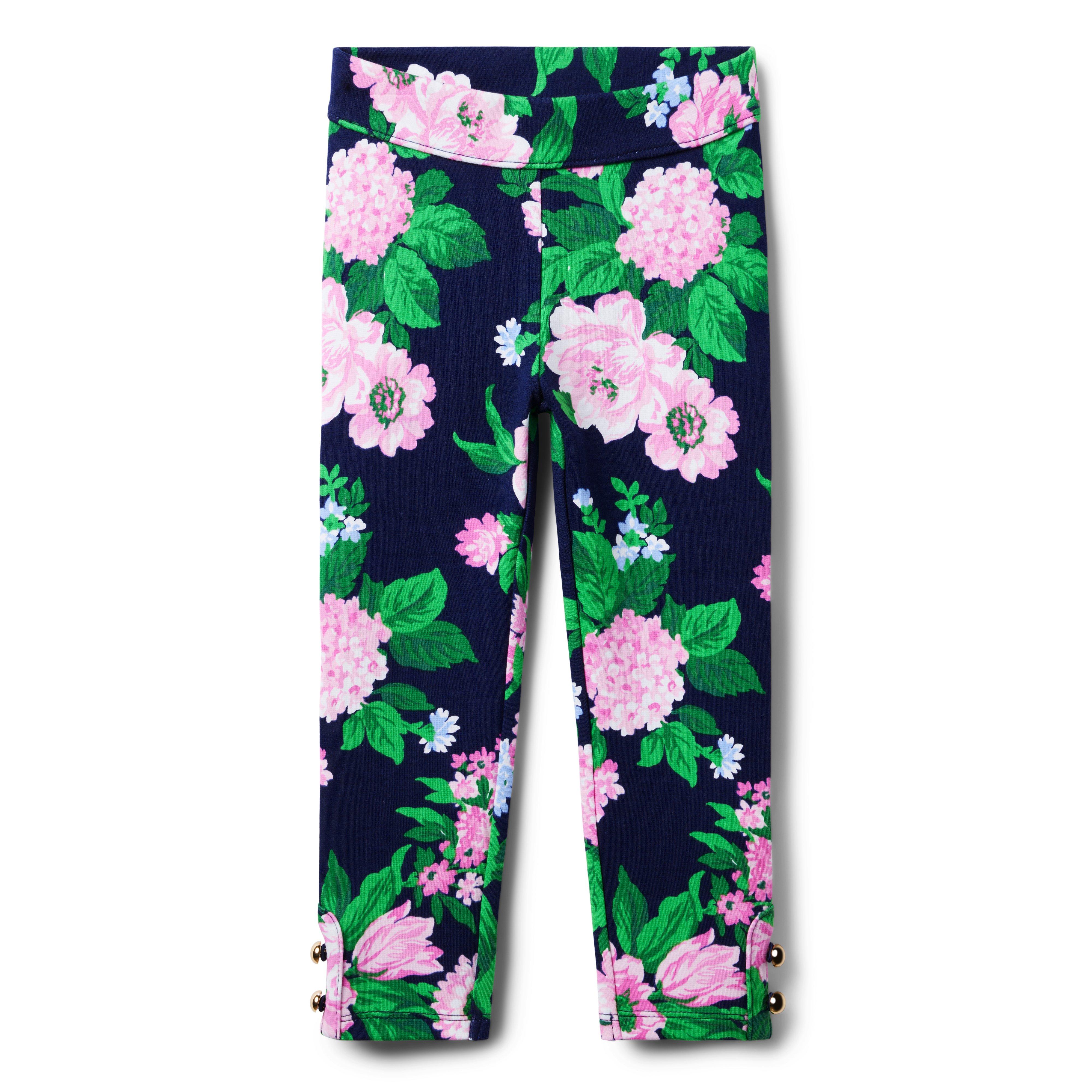 Floral Button Cuff Ponte Pant image number 0