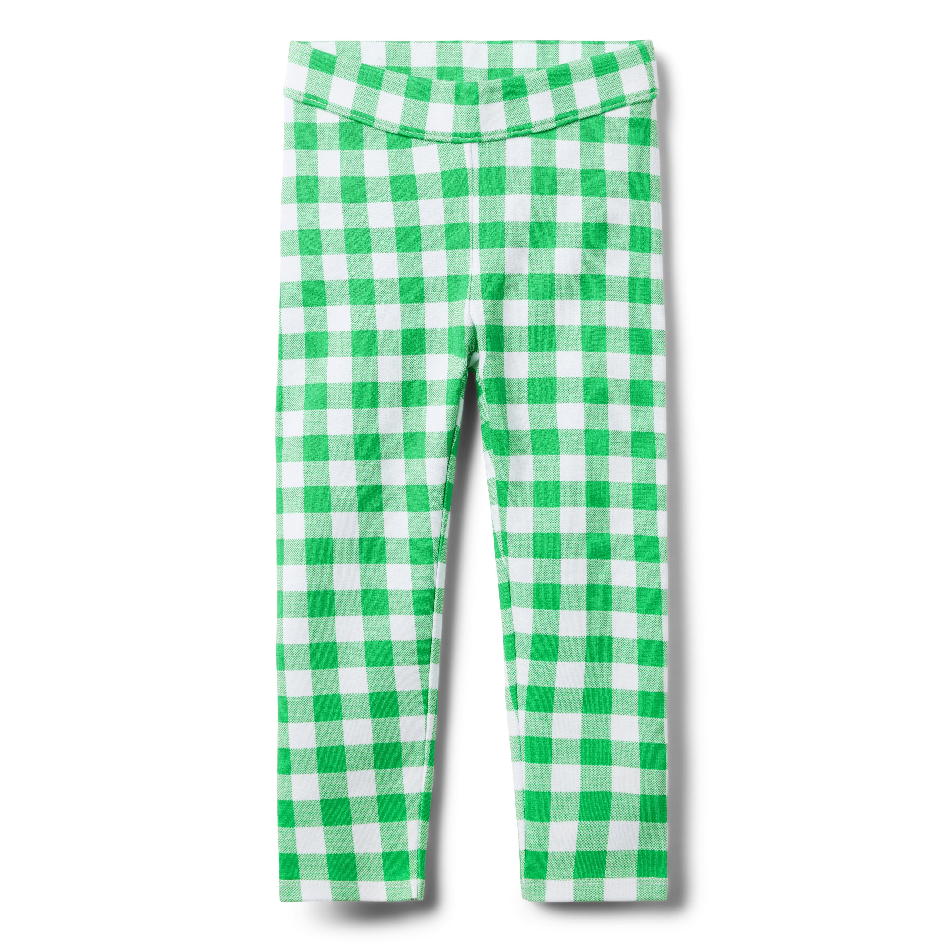 Girl Kelly Green Gingham Gingham Ponte Pant by Janie and Jack