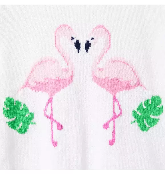 Flamingo Puff Sleeve Sweater image number 2