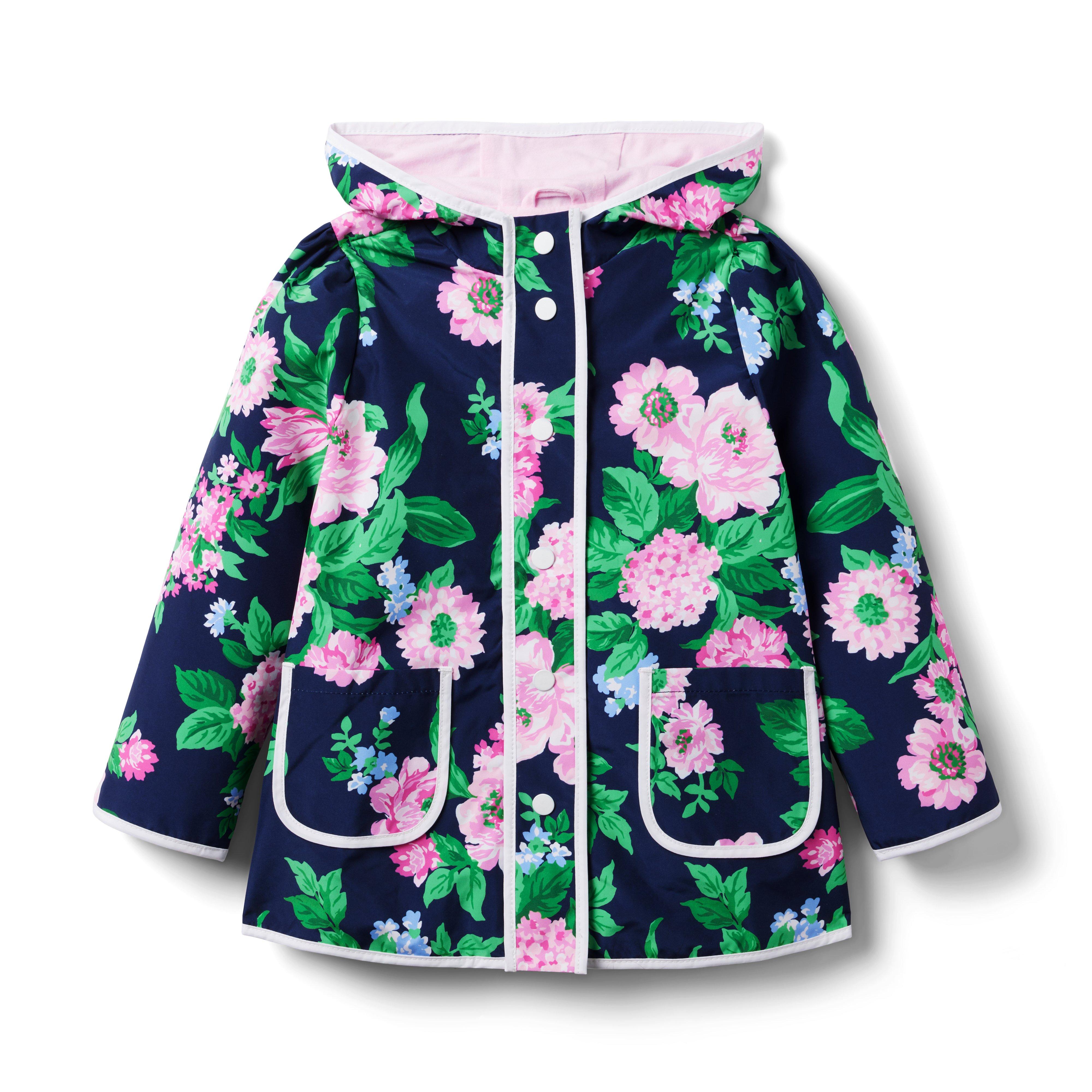 Ladies floral waterproof outlet jacket