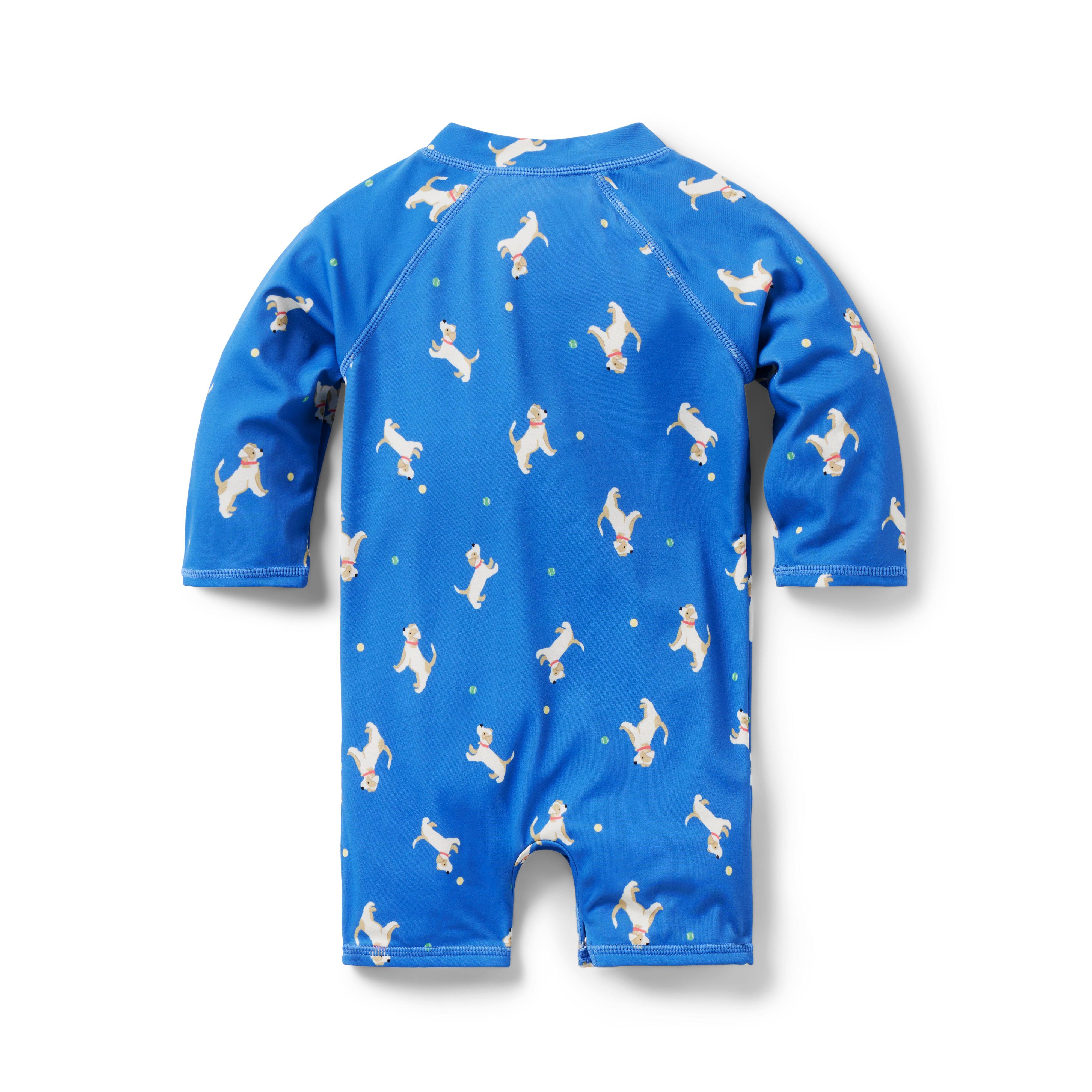 Baby Recycled Dog Rash Guard Swimsuit image number 1