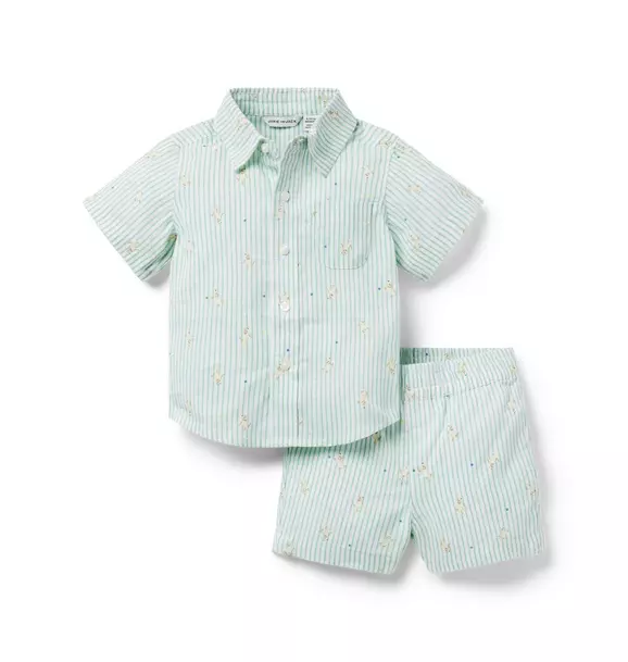 Baby Linen-Cotton Cabana Matching Set image number 0
