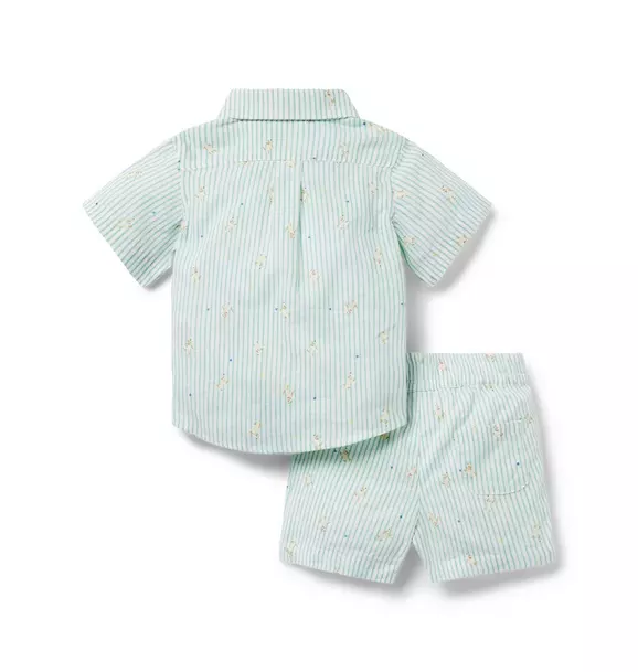 Baby Linen-Cotton Cabana Matching Set image number 1