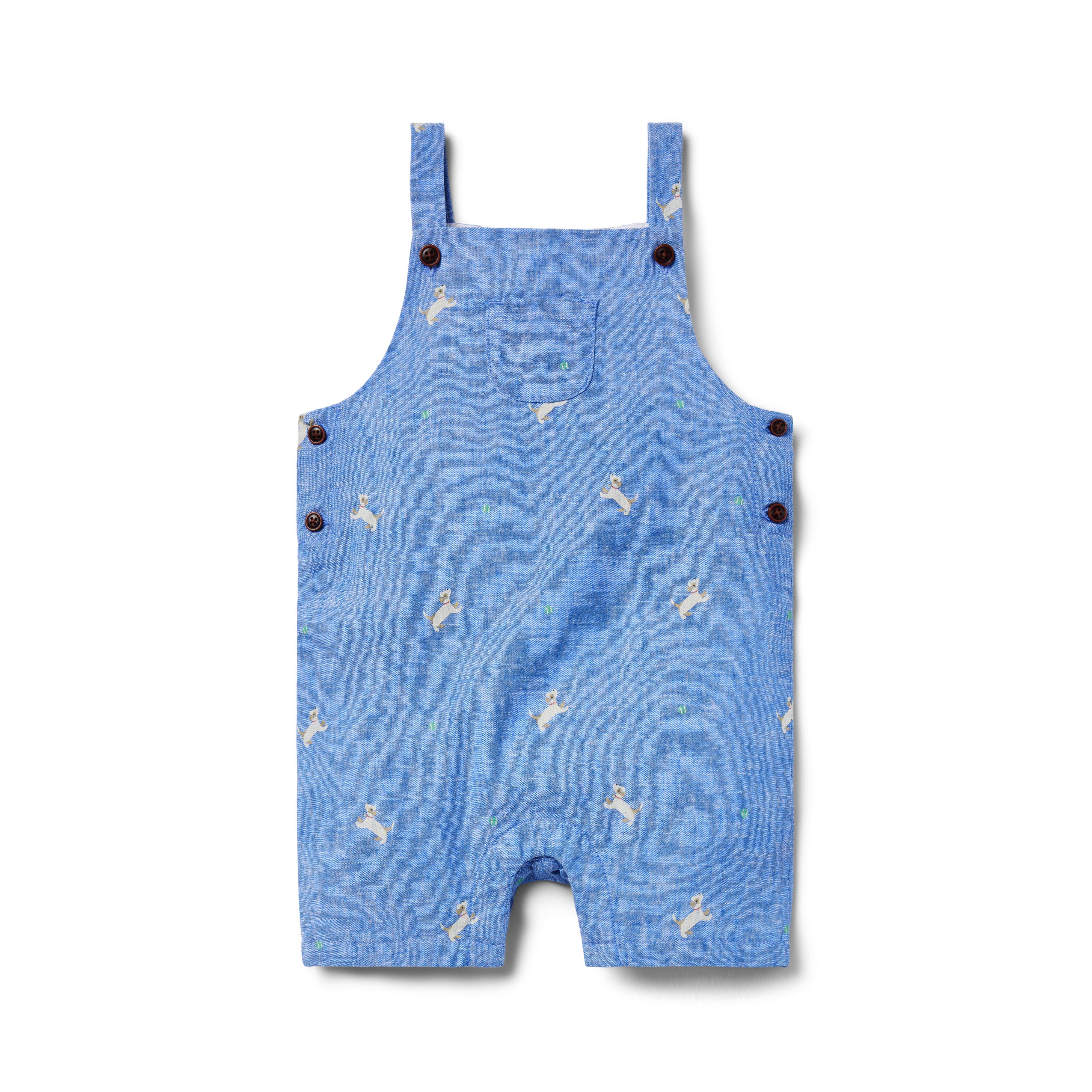 Baby Dog Linen-Cotton Overall image number 0