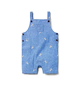 Baby Dog Linen-Cotton Overall