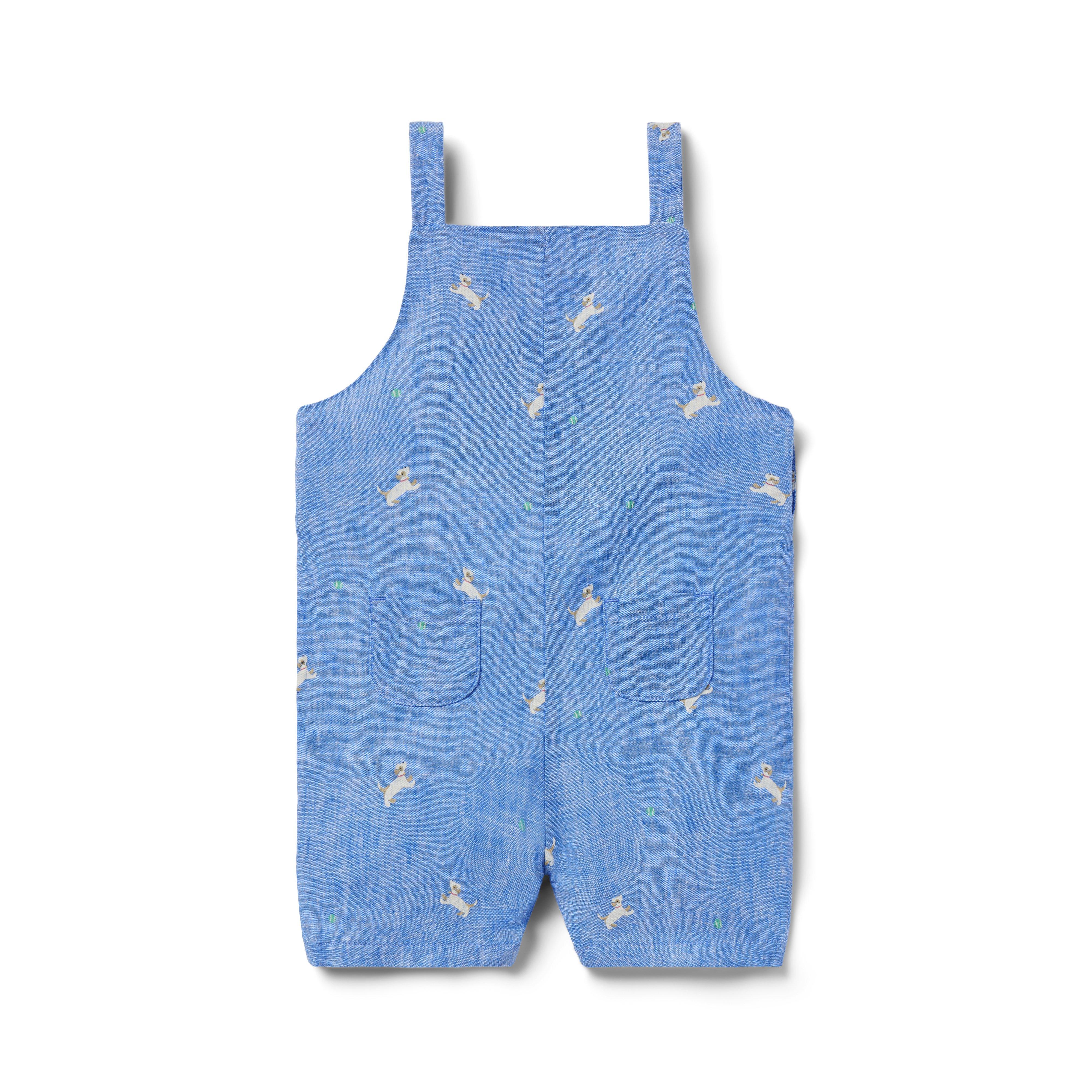 Baby Dog Linen-Cotton Overall