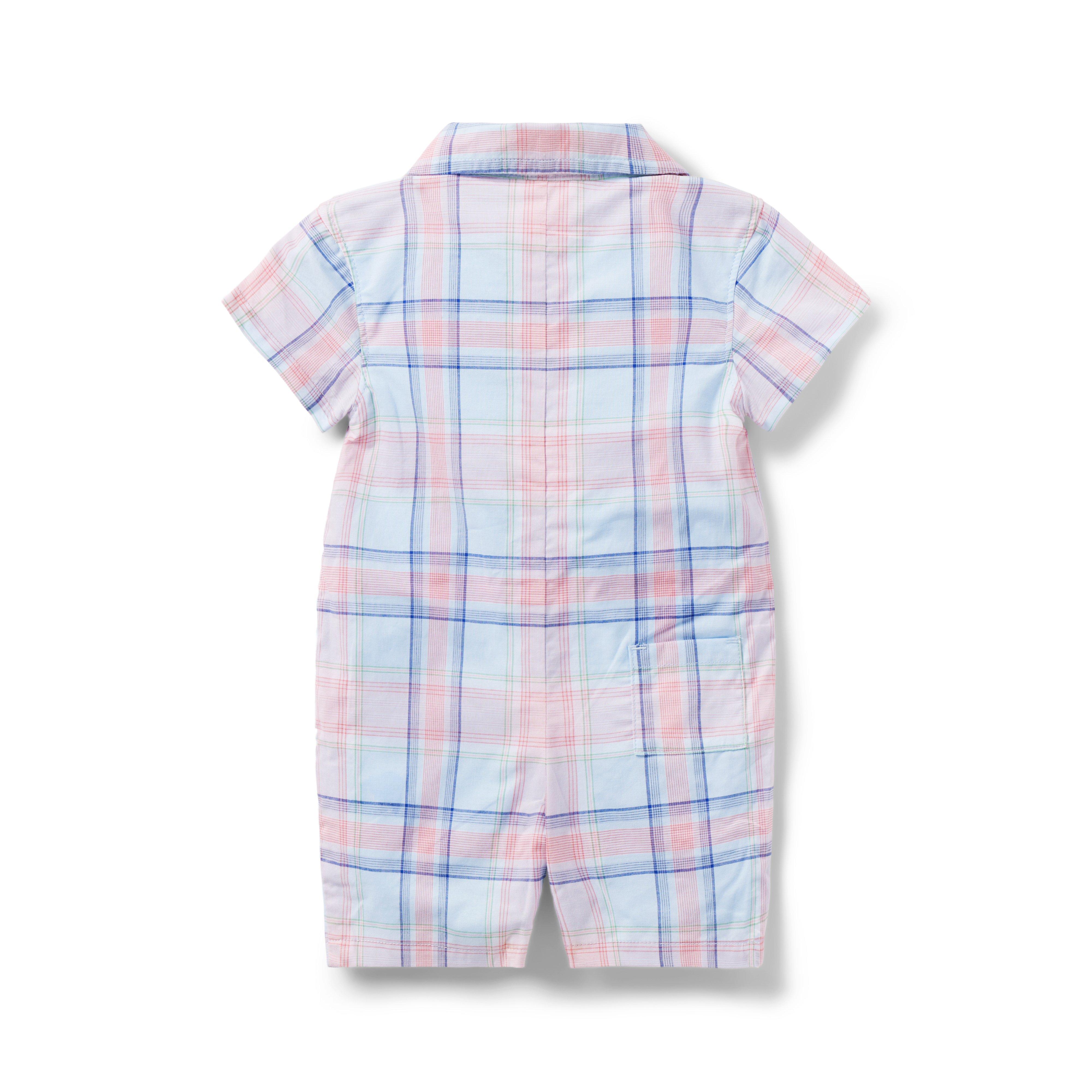 Baby Madras Plaid Romper