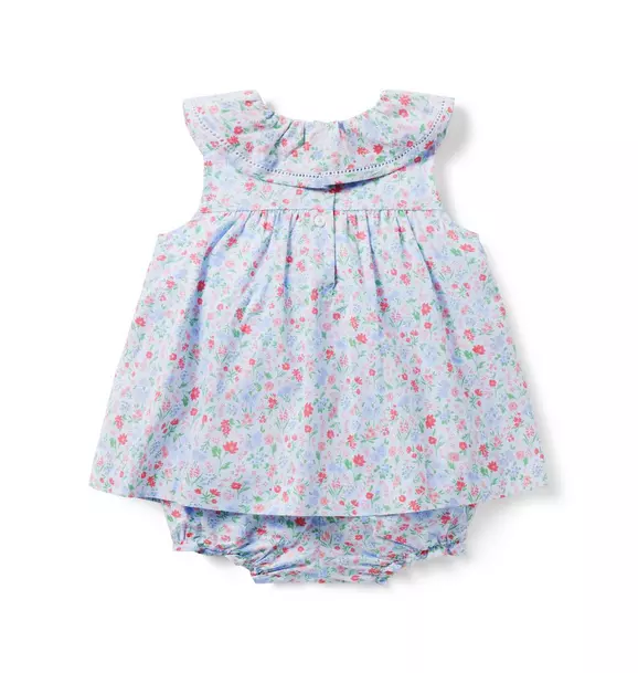 Baby Floral Ruffle Romper image number 1