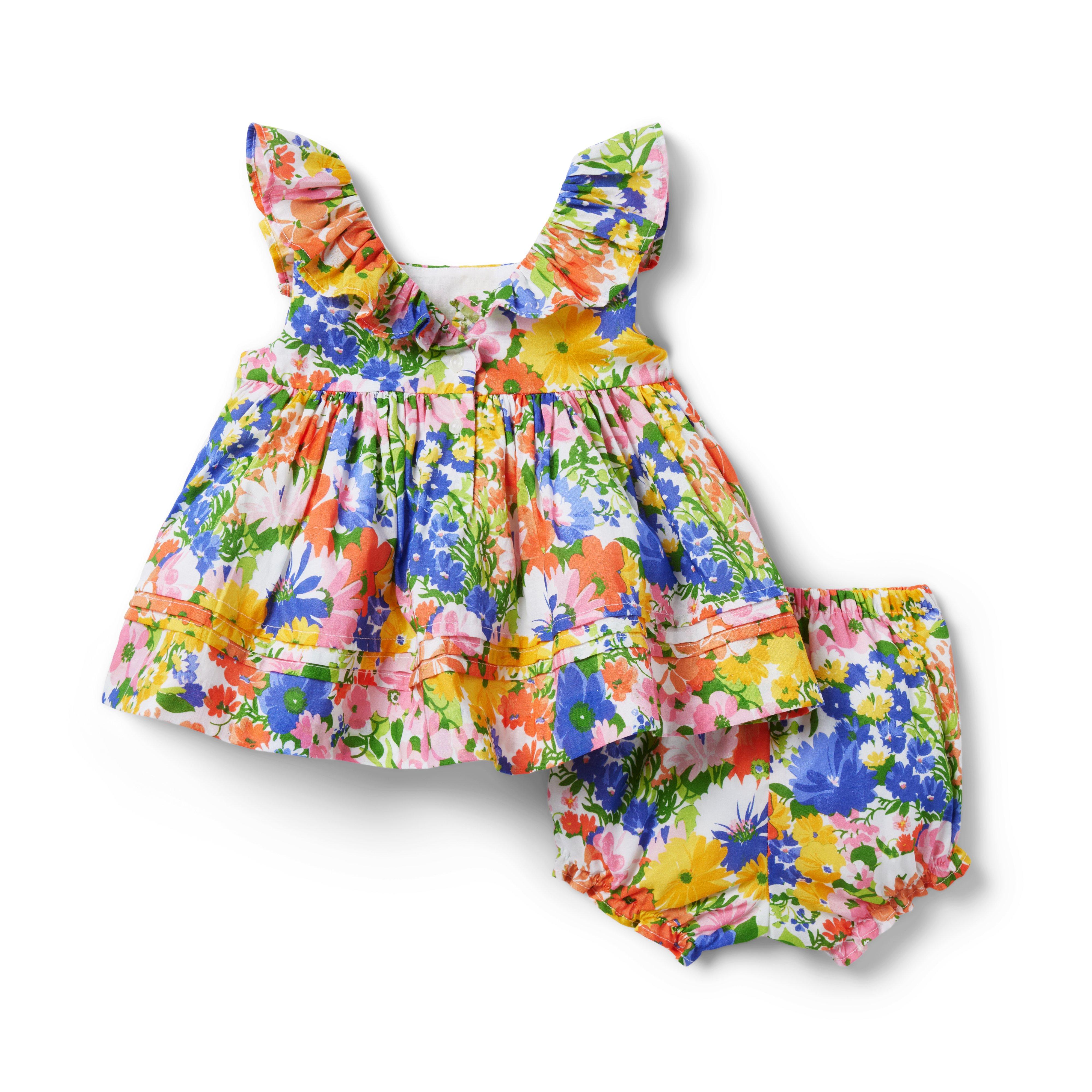 Baby Floral Ruffle Matching Set image number 1