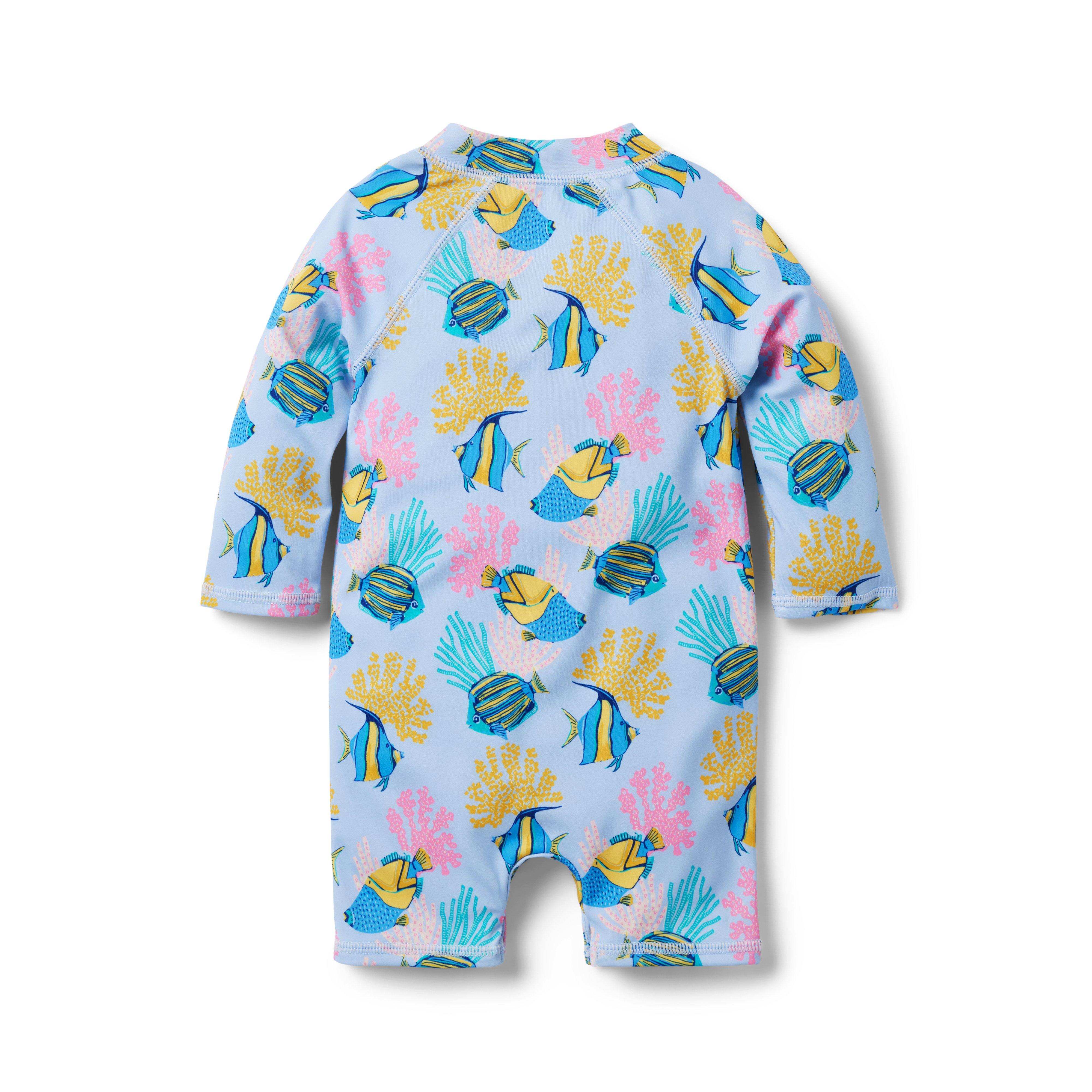 Baby Coral Fish Rash Guard Swimsuit image number 1
