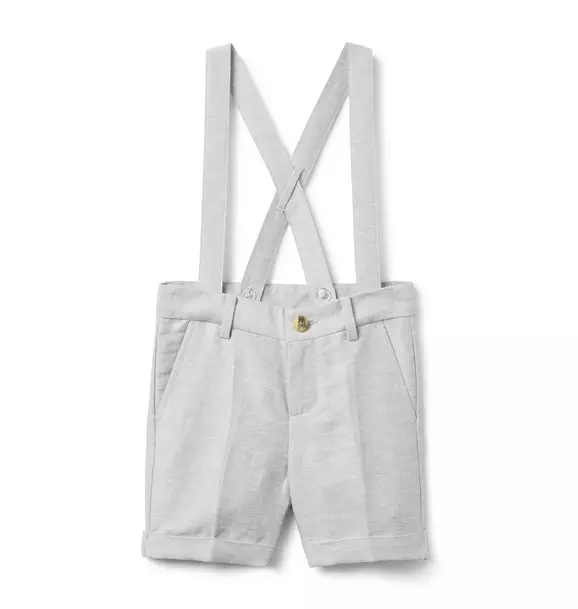 Linen-Cotton Suspender Short image number 0