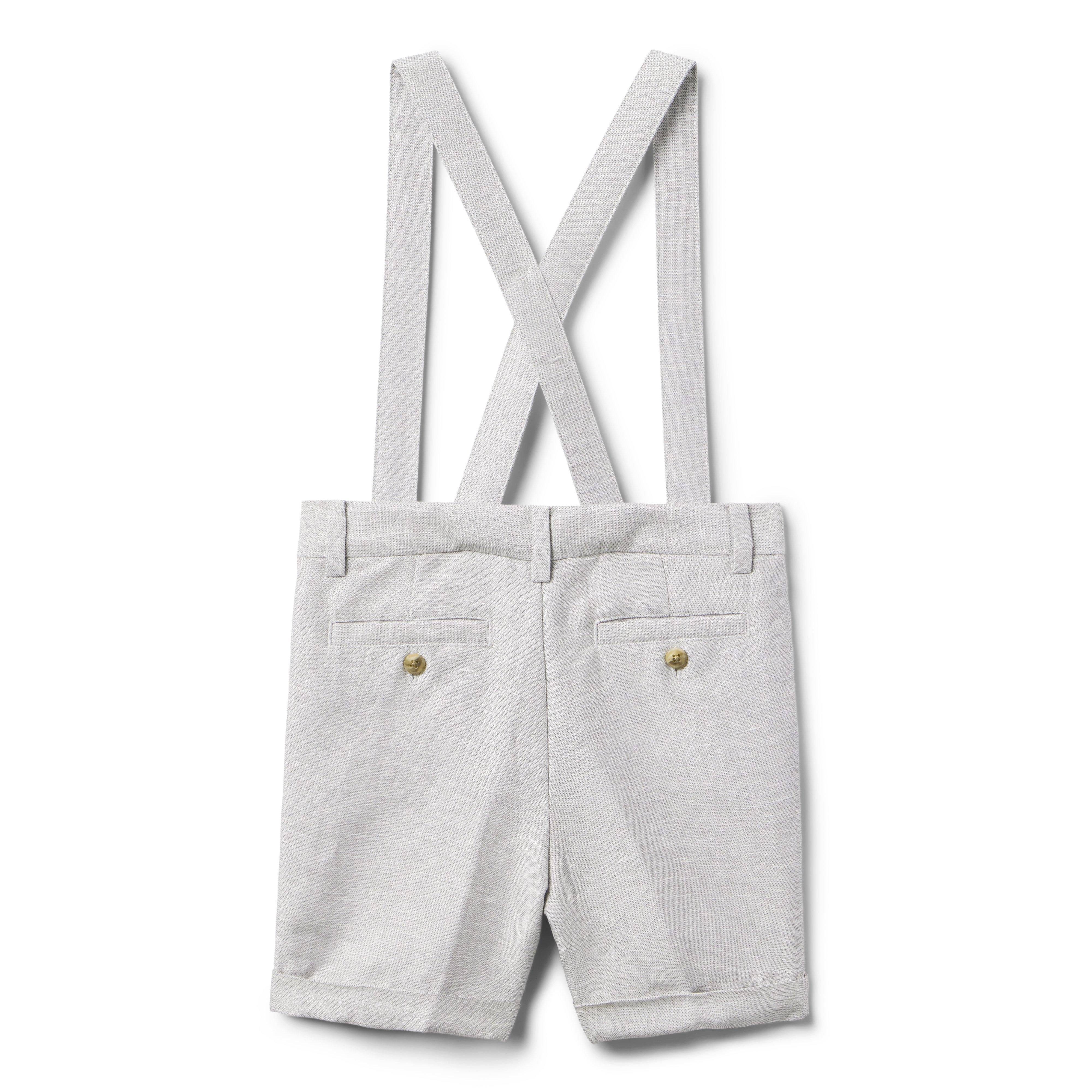 Linen-Cotton Suspender Short image number 1