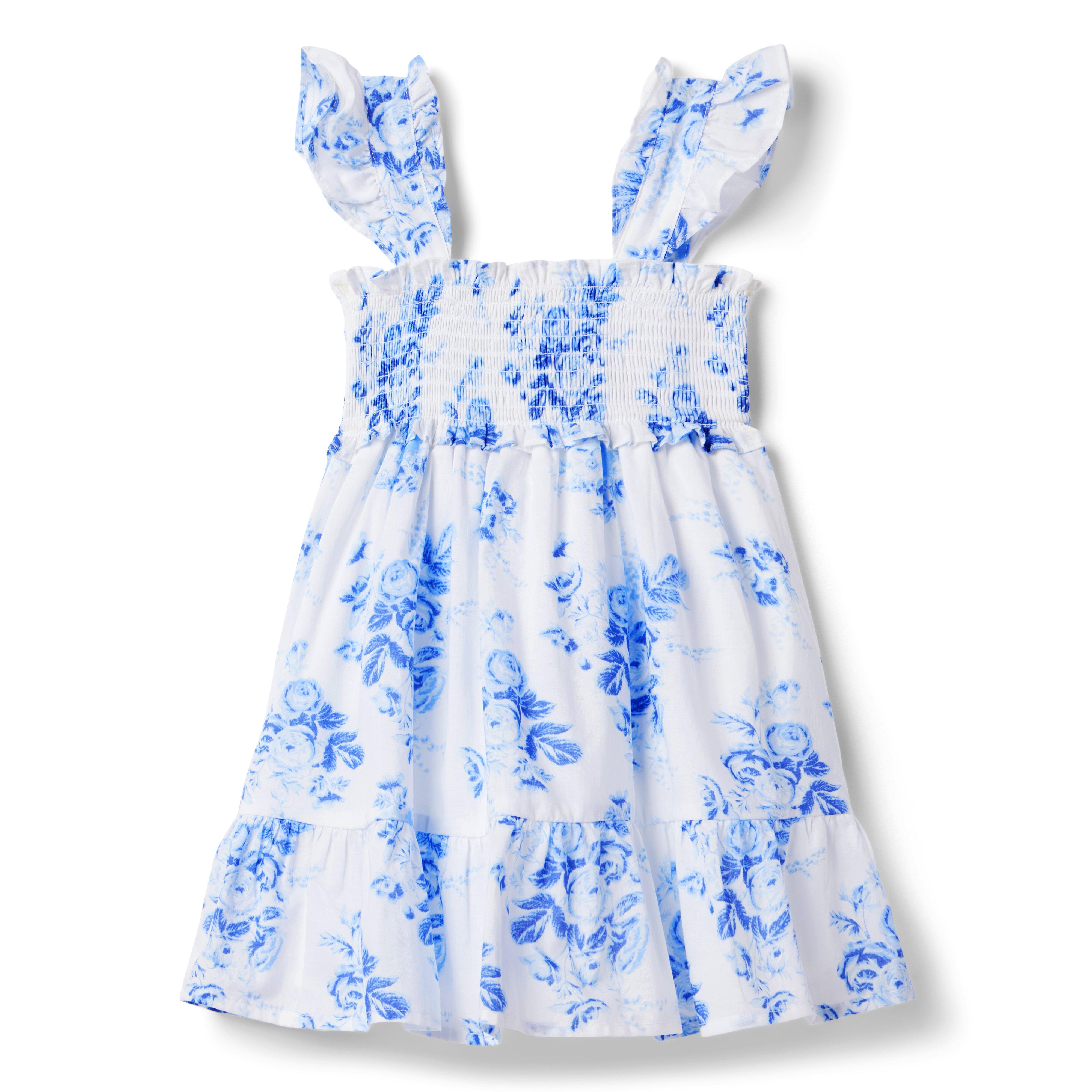 Girl White Floral The Emily Smocked Sundress by Janie and Jack