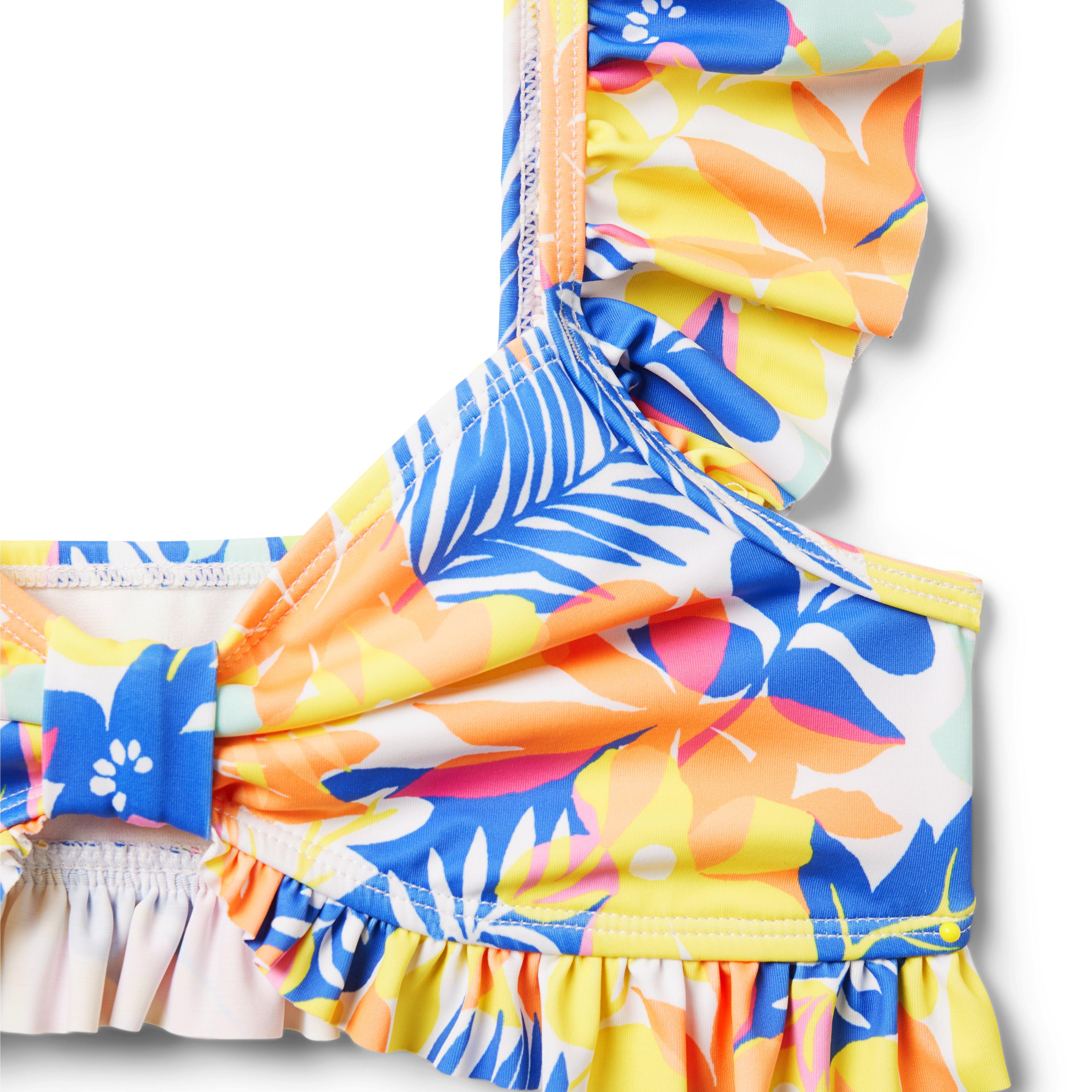 Recycled Palm Floral 2-Piece Swimsuit