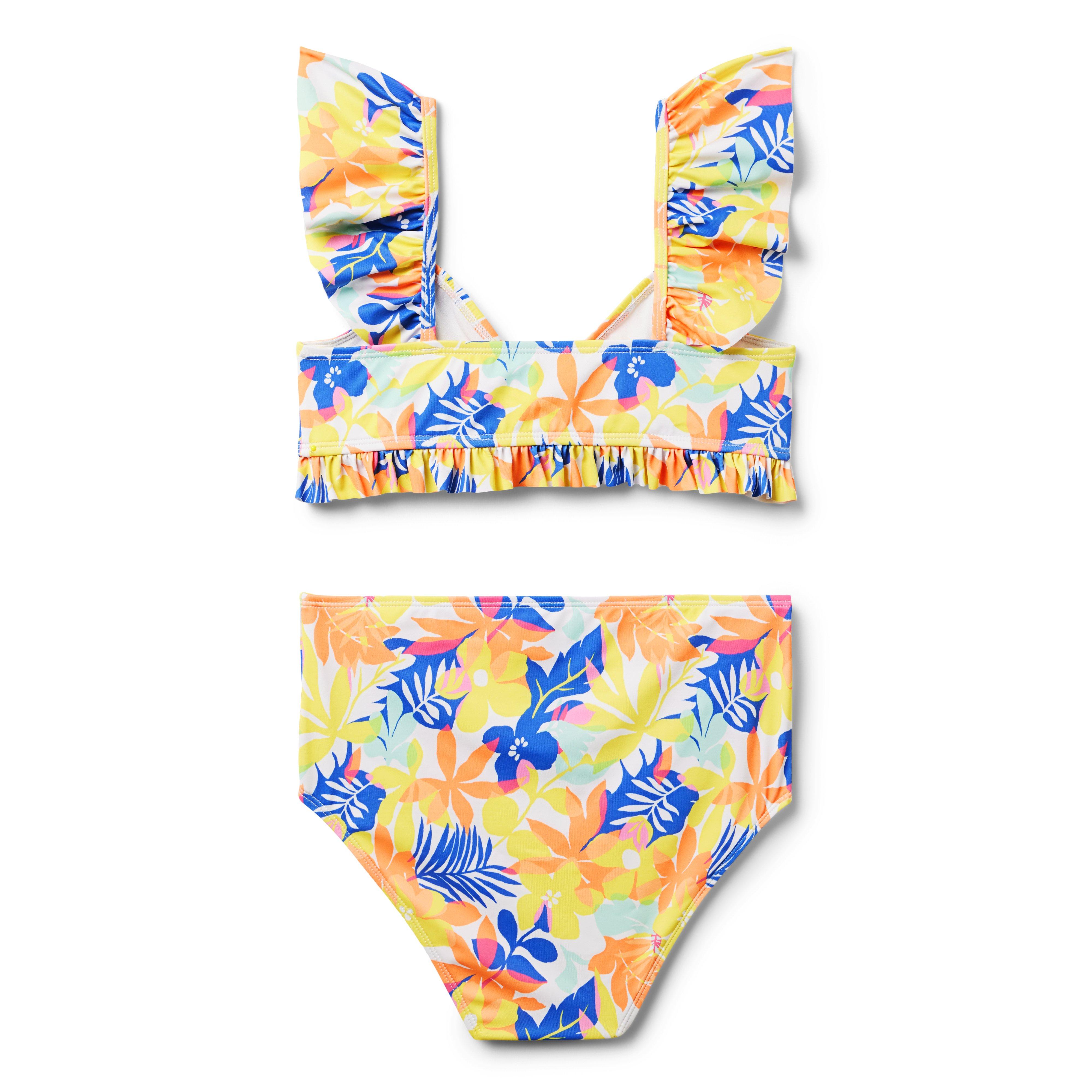 Recycled Palm Floral 2-Piece Swimsuit