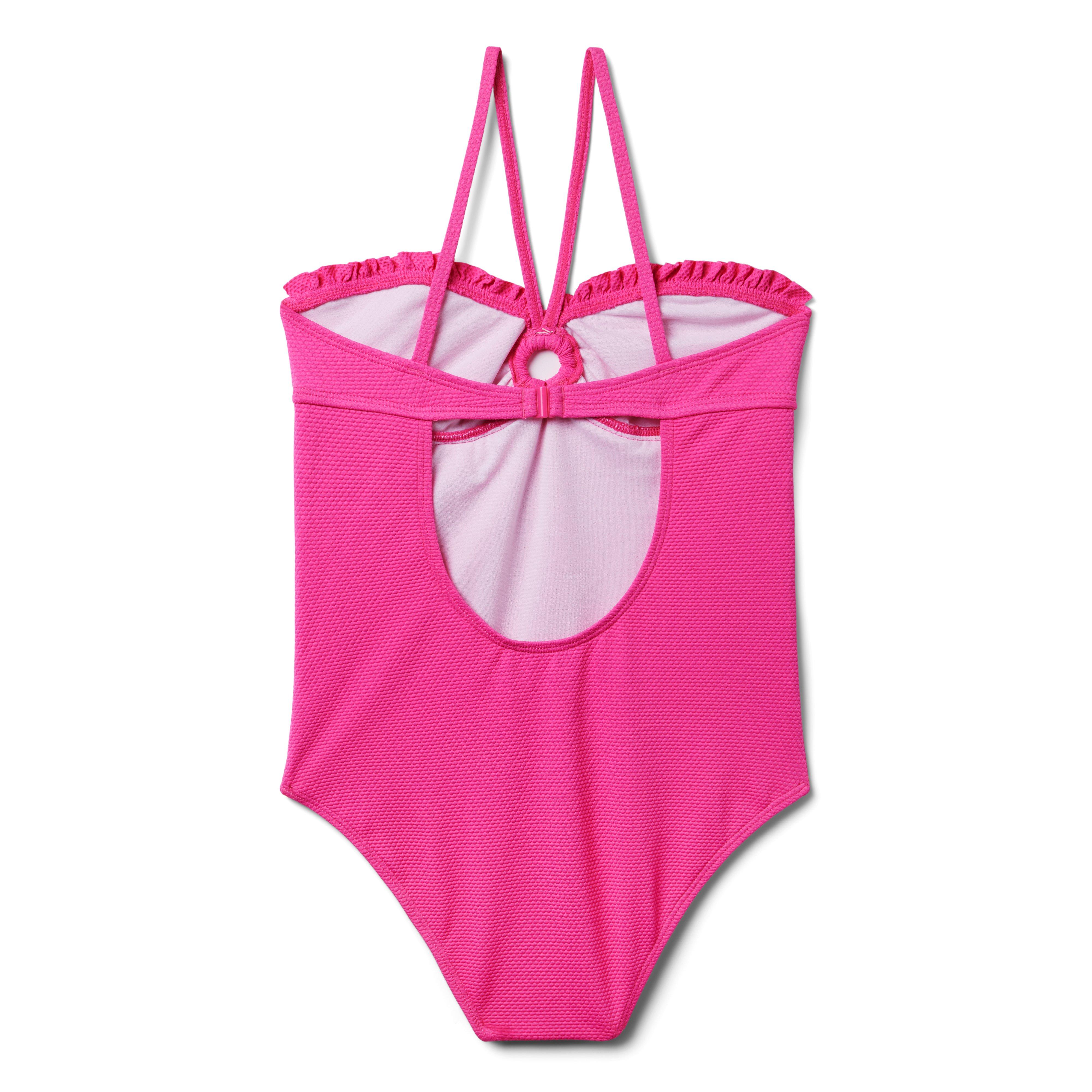 Recycled Ring Halter Swimsuit