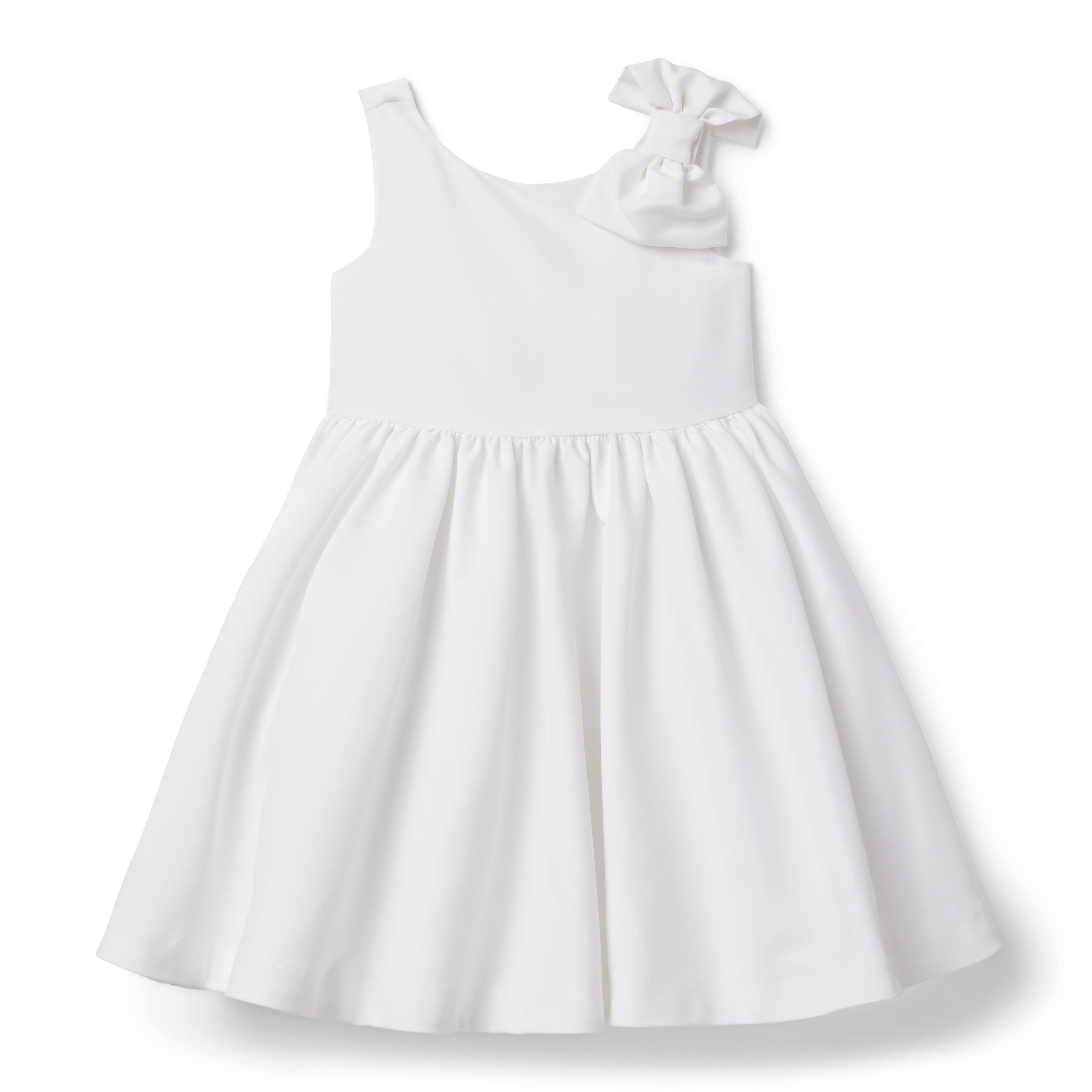 Girl White Satin Soiree Dress by Janie and Jack