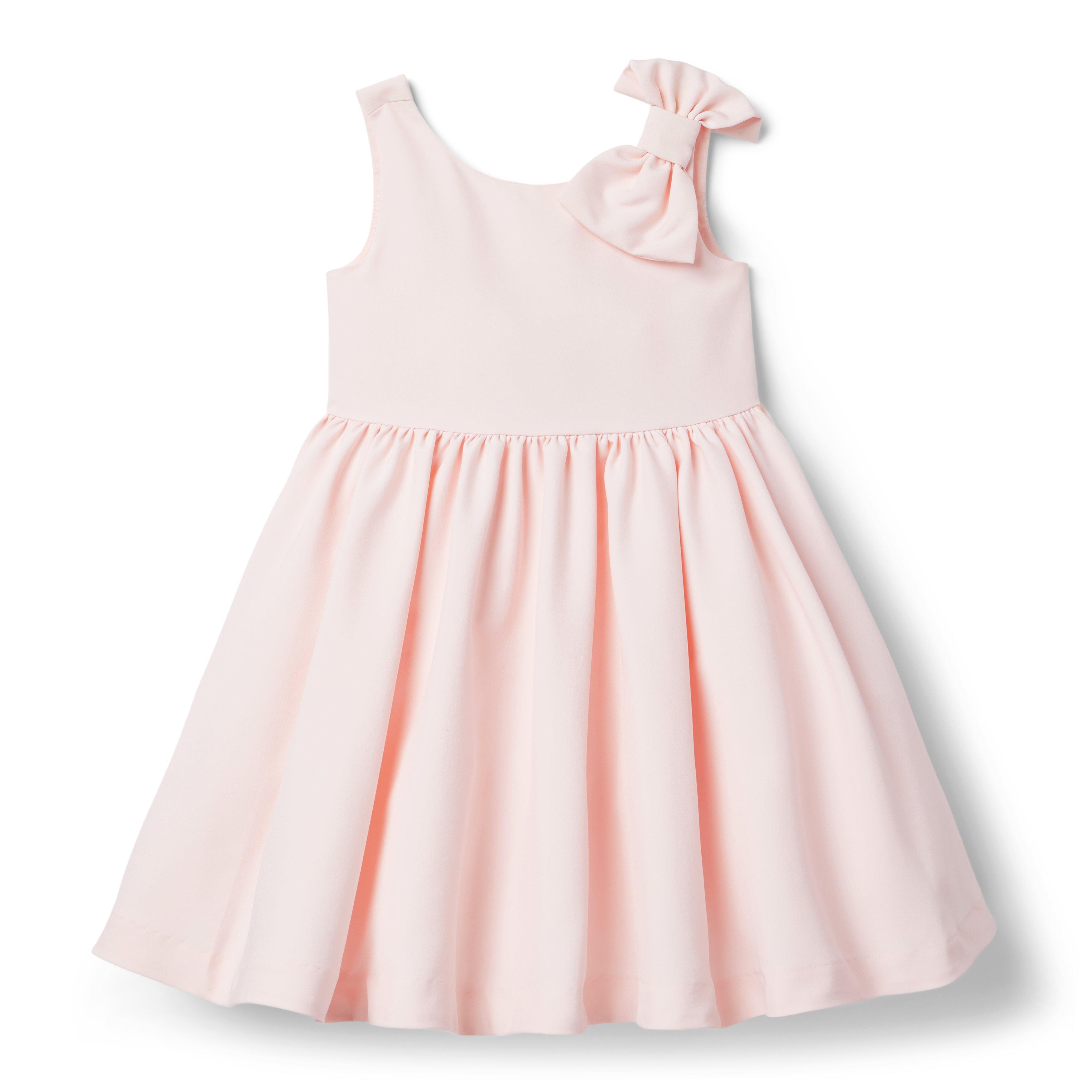 Girl Light Pink Satin Soiree Dress by Janie and Jack