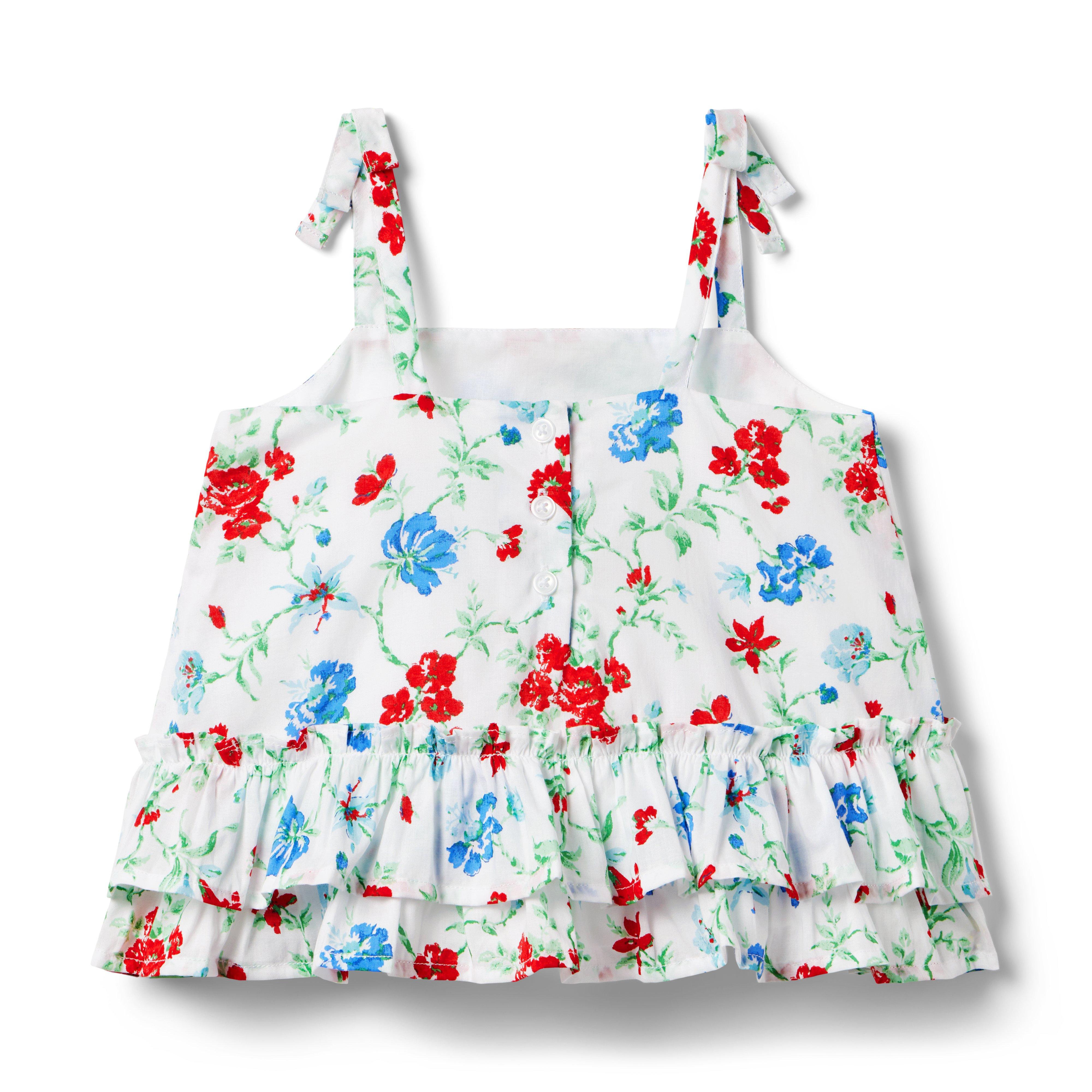 Floral Tiered Ruffle Top image number 2