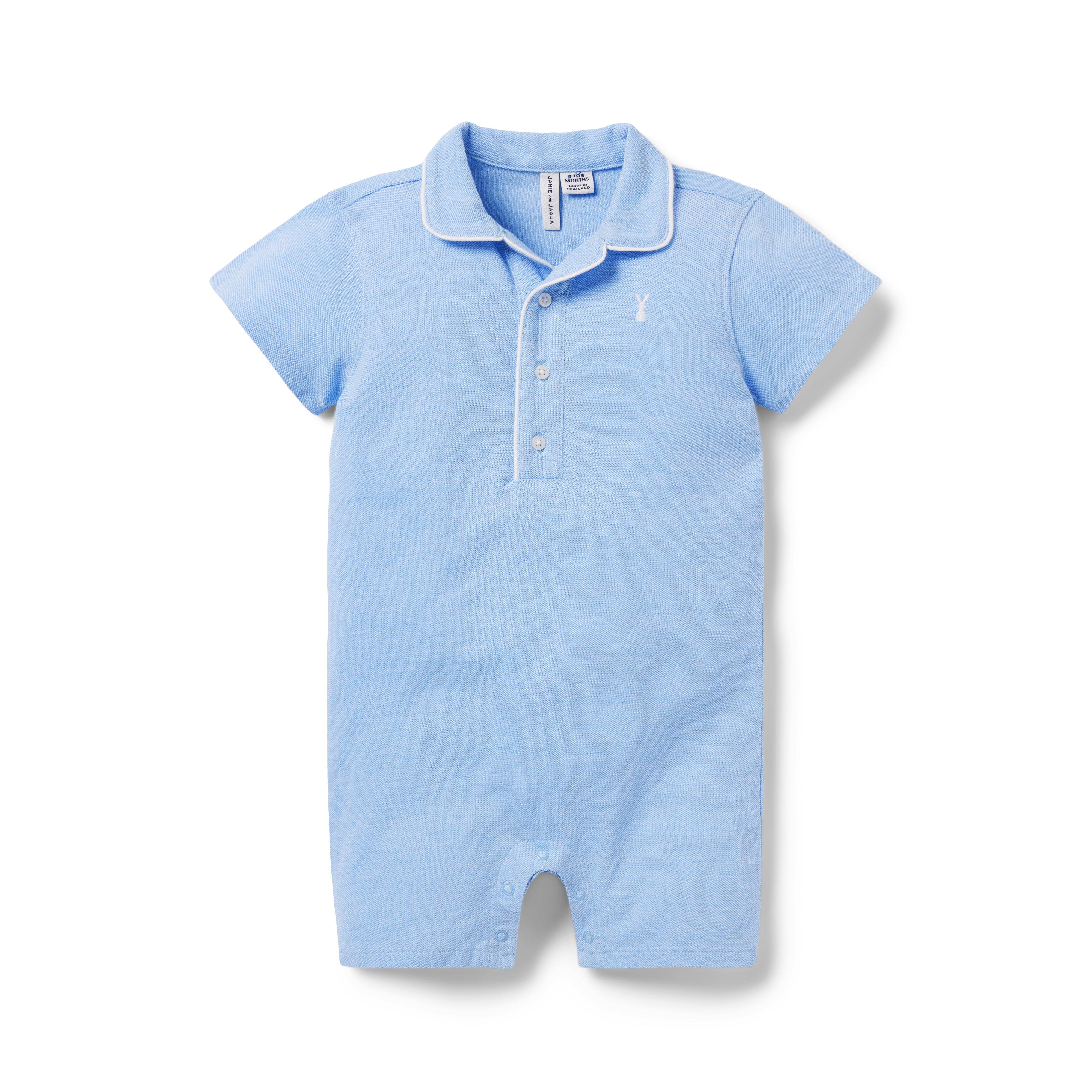 Baby Bunny Pique Polo Romper