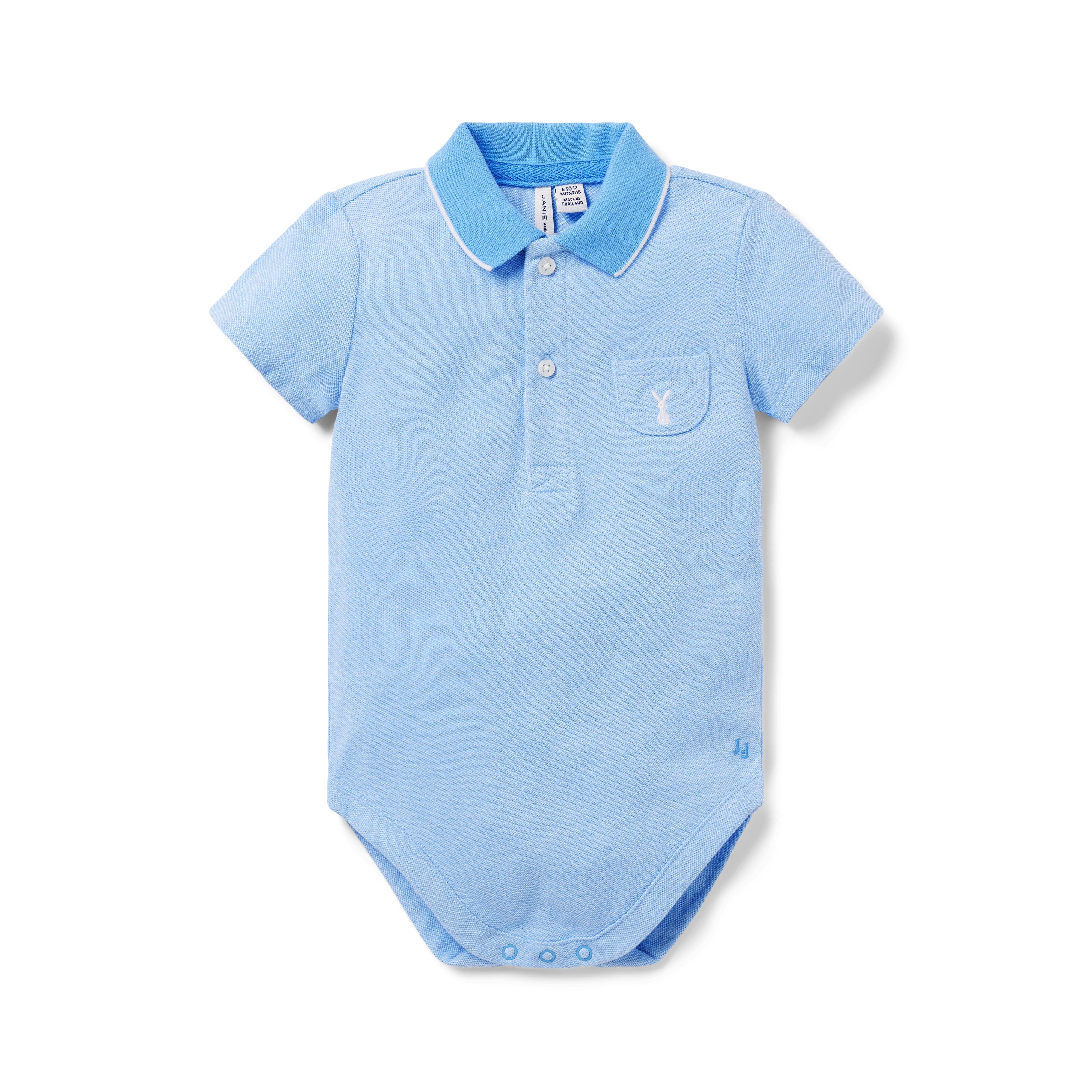 White polo bodysuit outlet baby