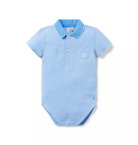 Baby Bunny Pique Polo Bodysuit image number 0