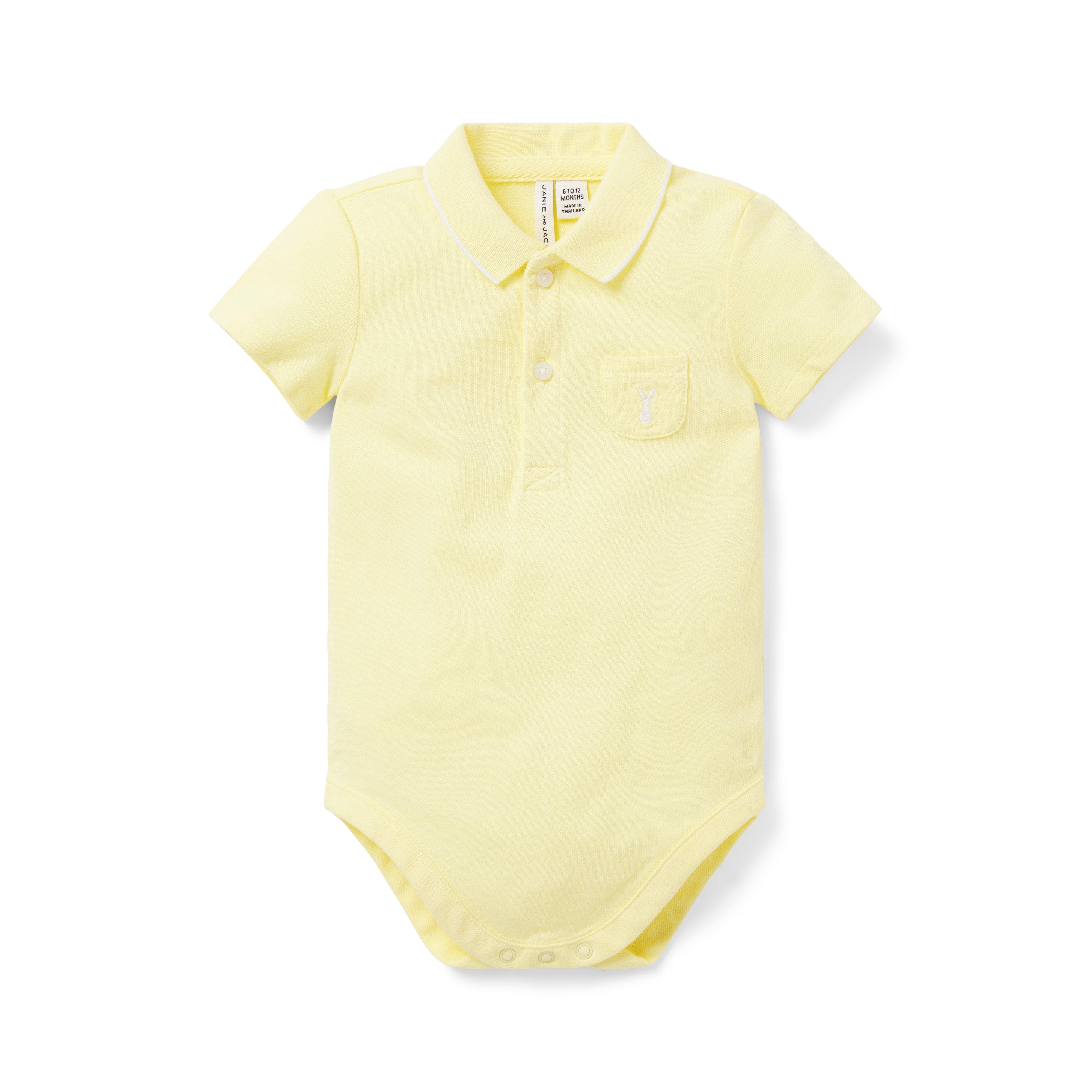 Baby Bunny Pique Polo Bodysuit image number 0