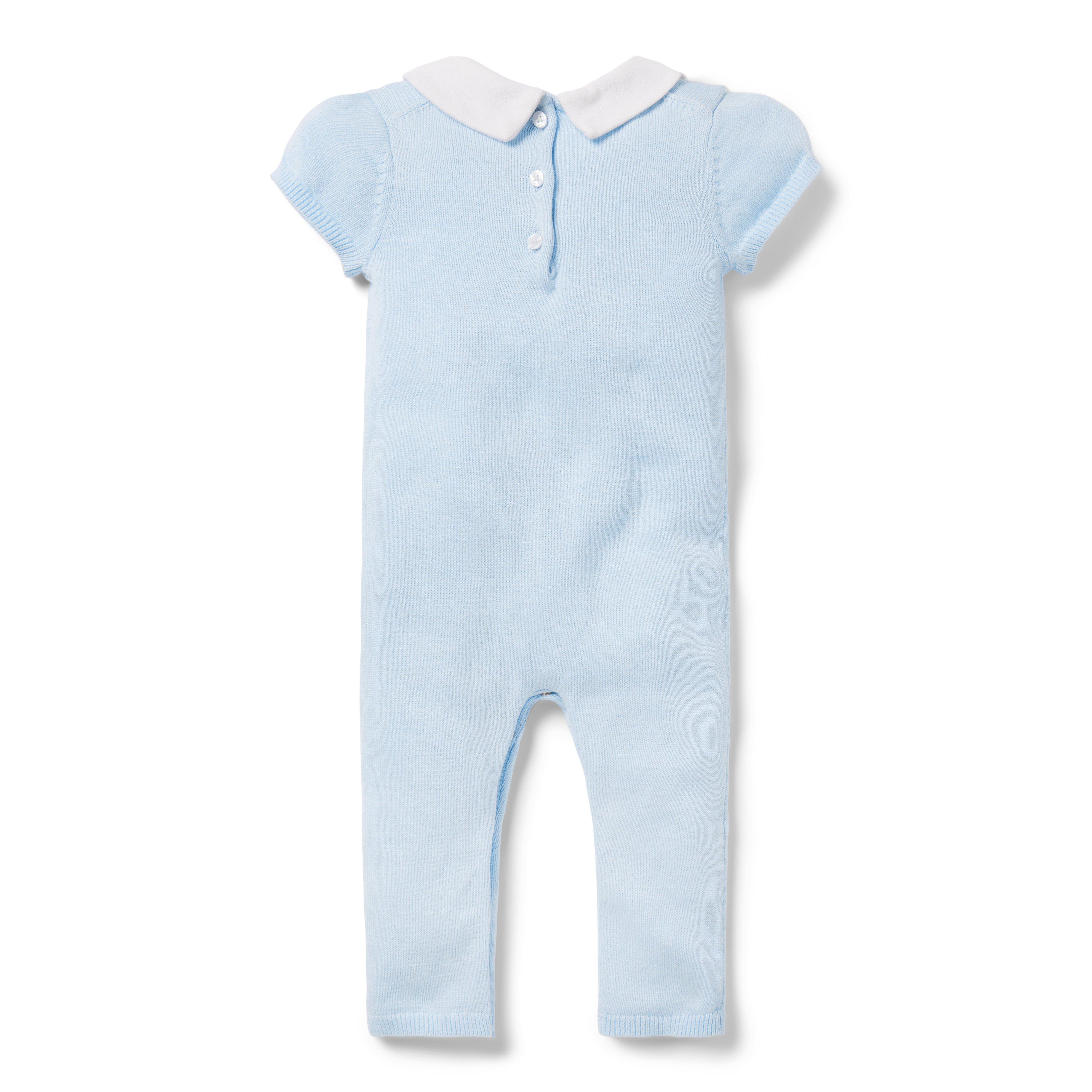 Baby Embroidered Bunny One-Piece image number 1