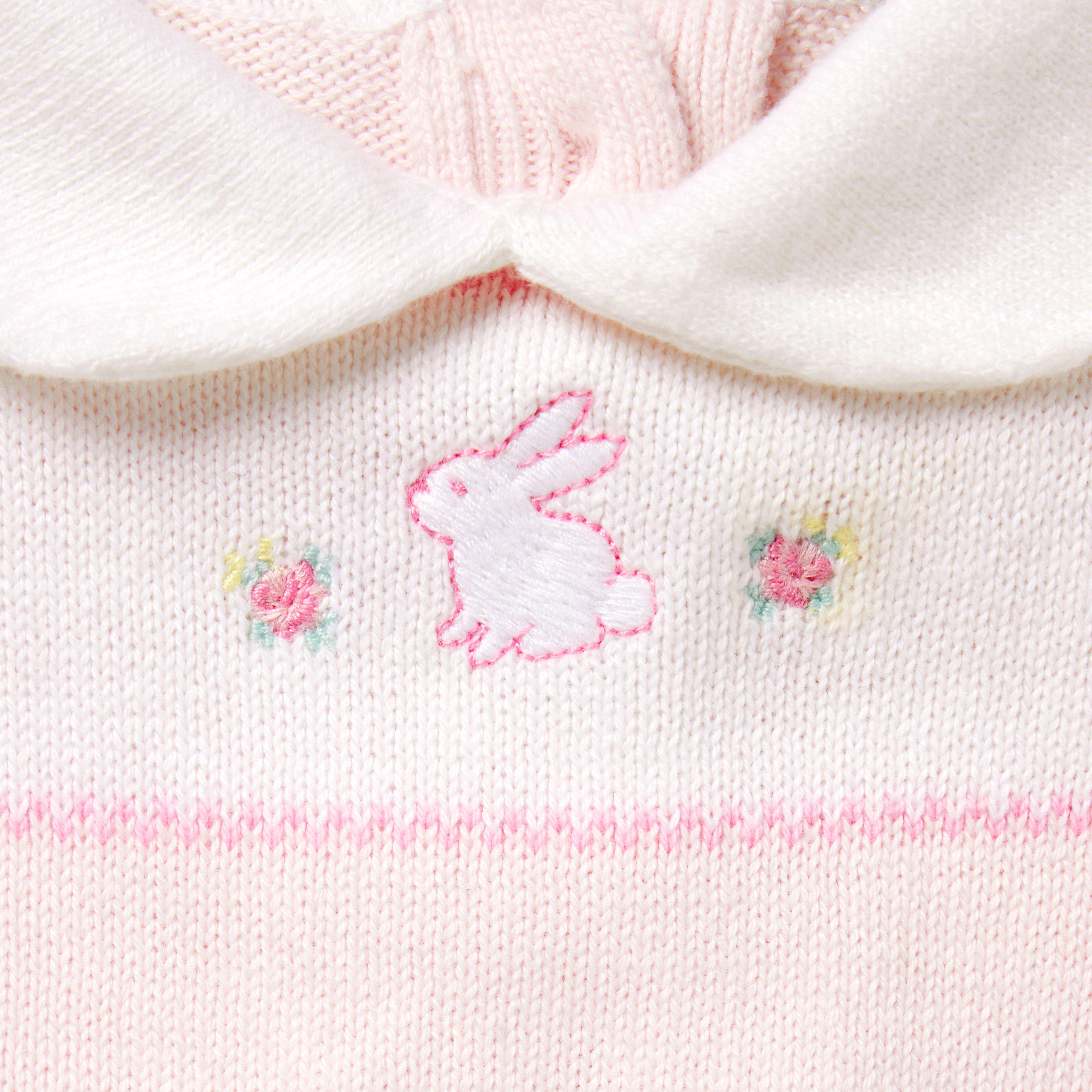 Baby Embroidered Bunny One-Piece