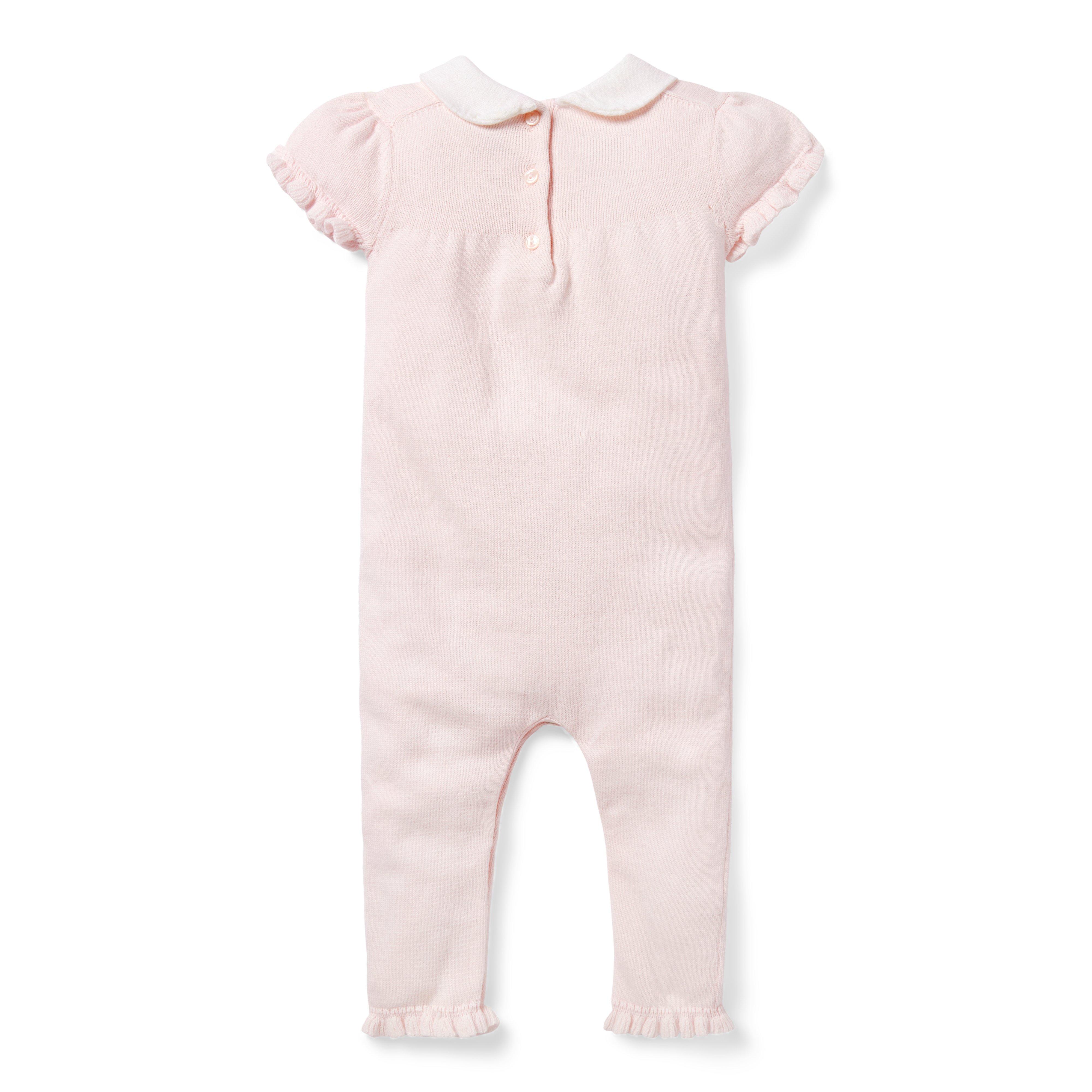 Baby Embroidered Bunny One-Piece image number 1