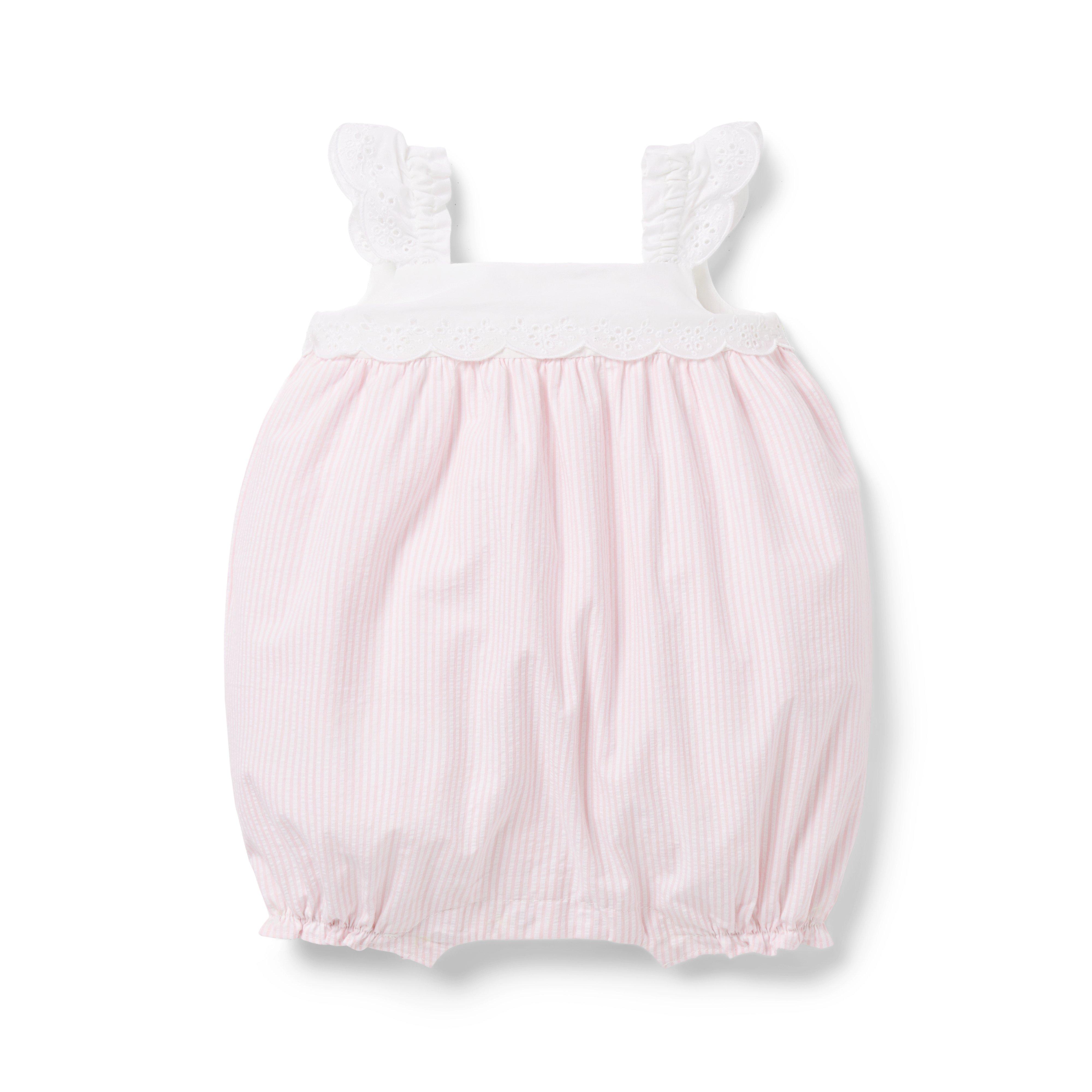 Baby Eyelet Seersucker Romper